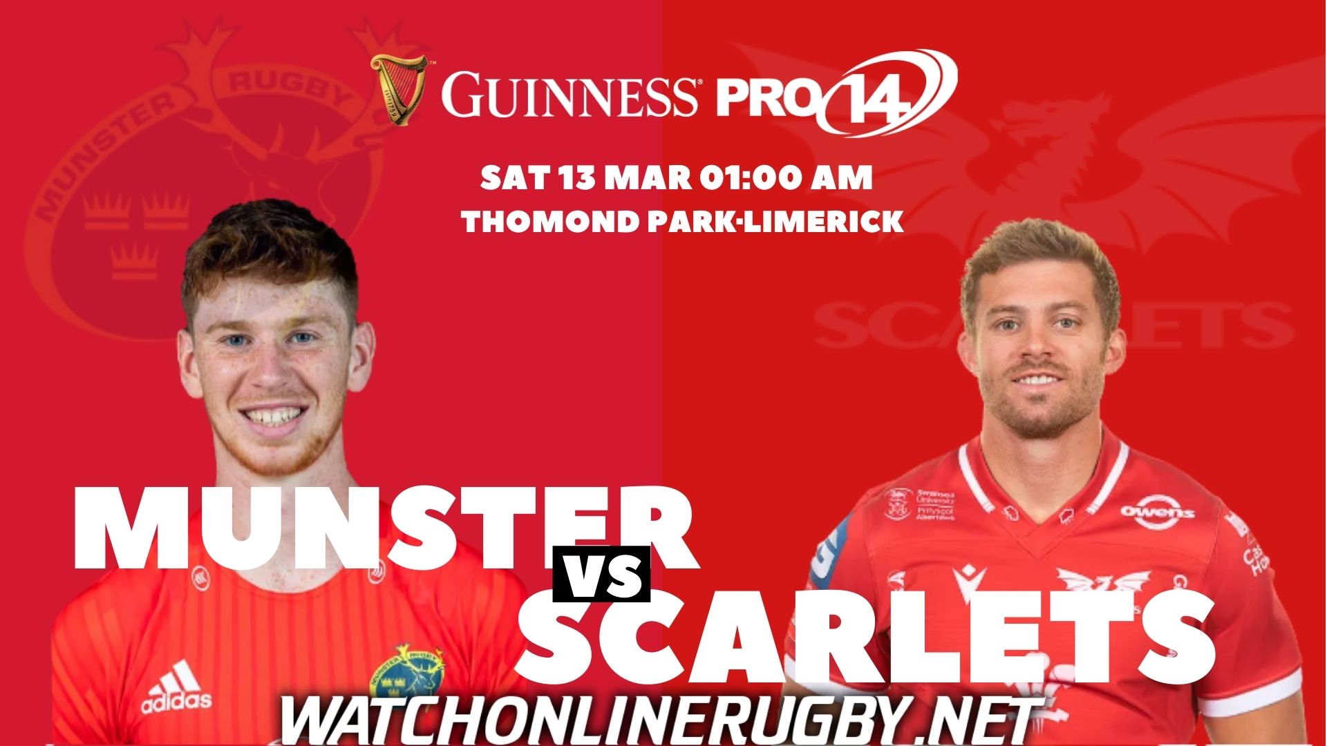 Live Munster Vs Scarlets Rugby Stream