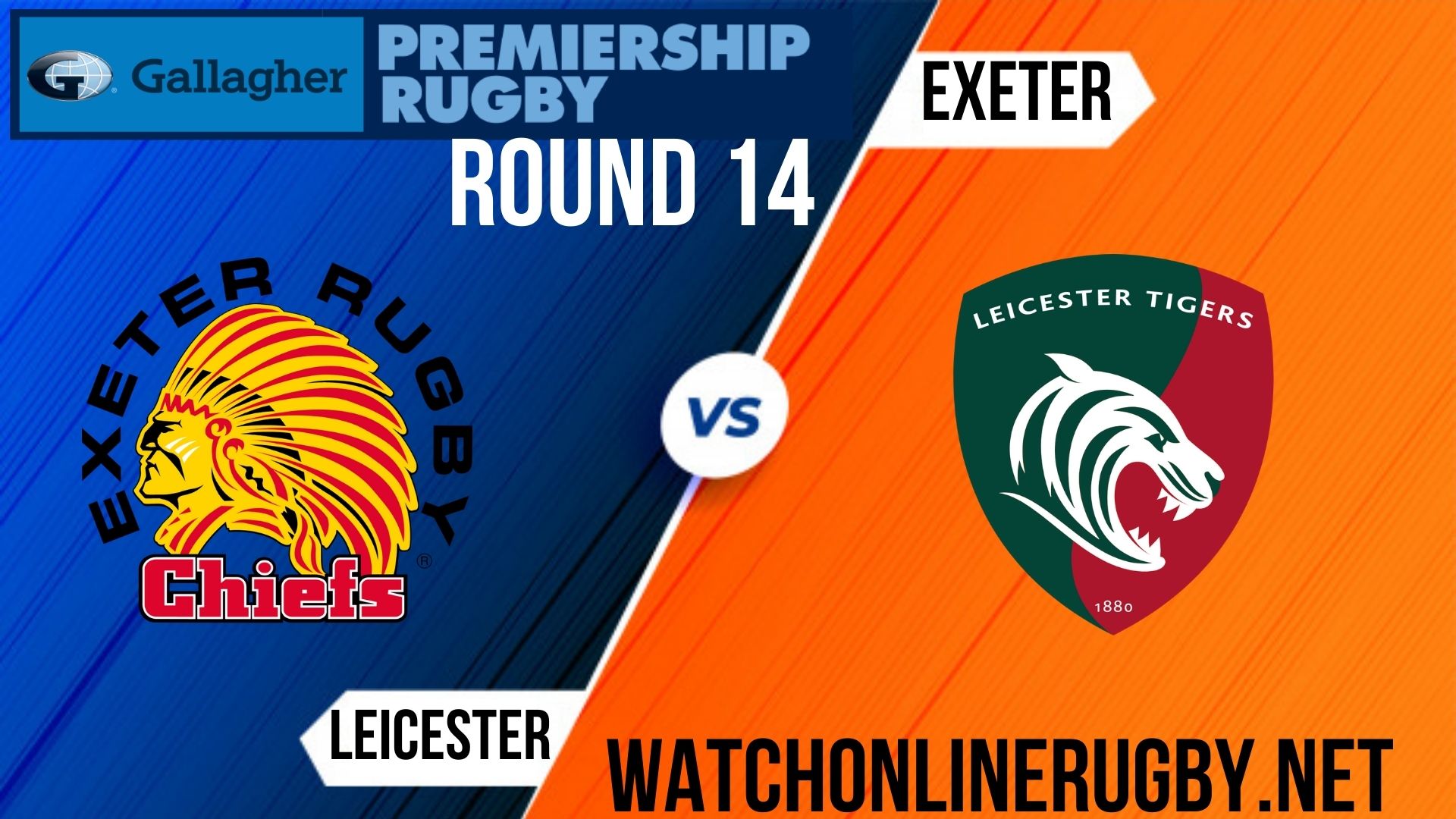 Leicester Tigers Vs Exeter Chief Rugby Live