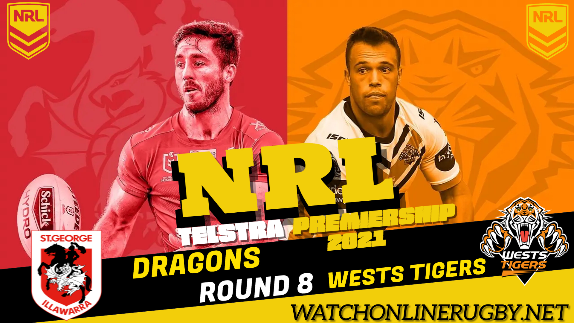 Wests Tigers VS Dragons Live Streaming