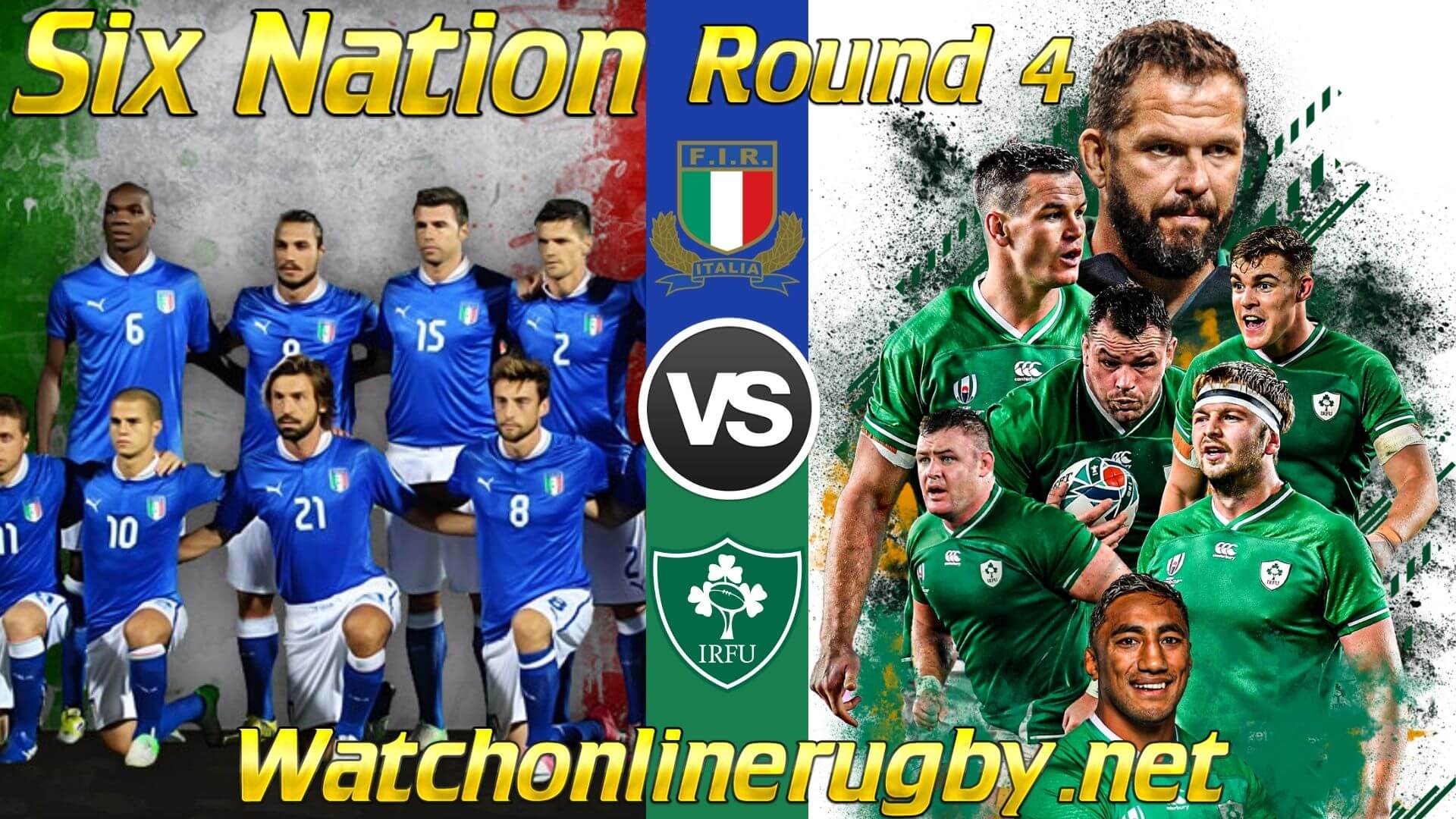 2018 Six Nations Italy vs Ireland Live