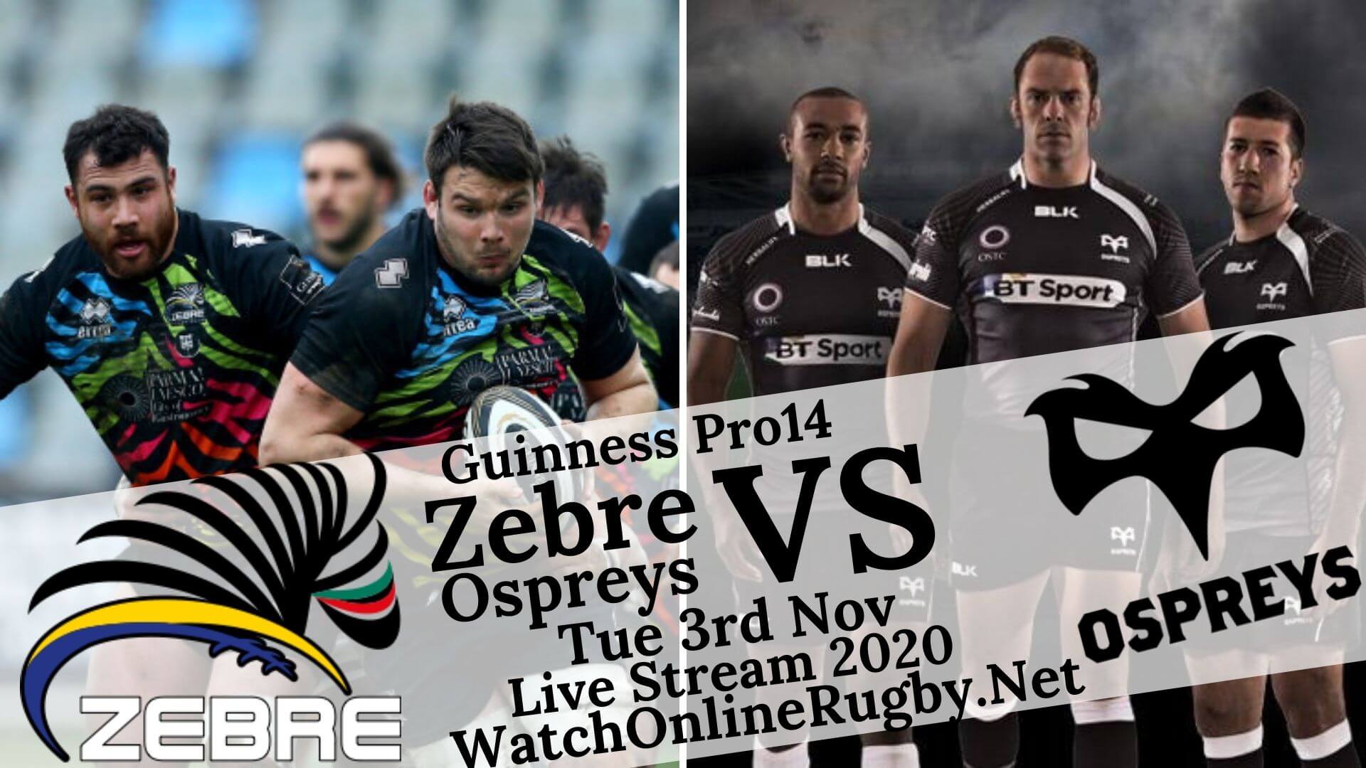 Live Pro14 Zebre VS Ospreys