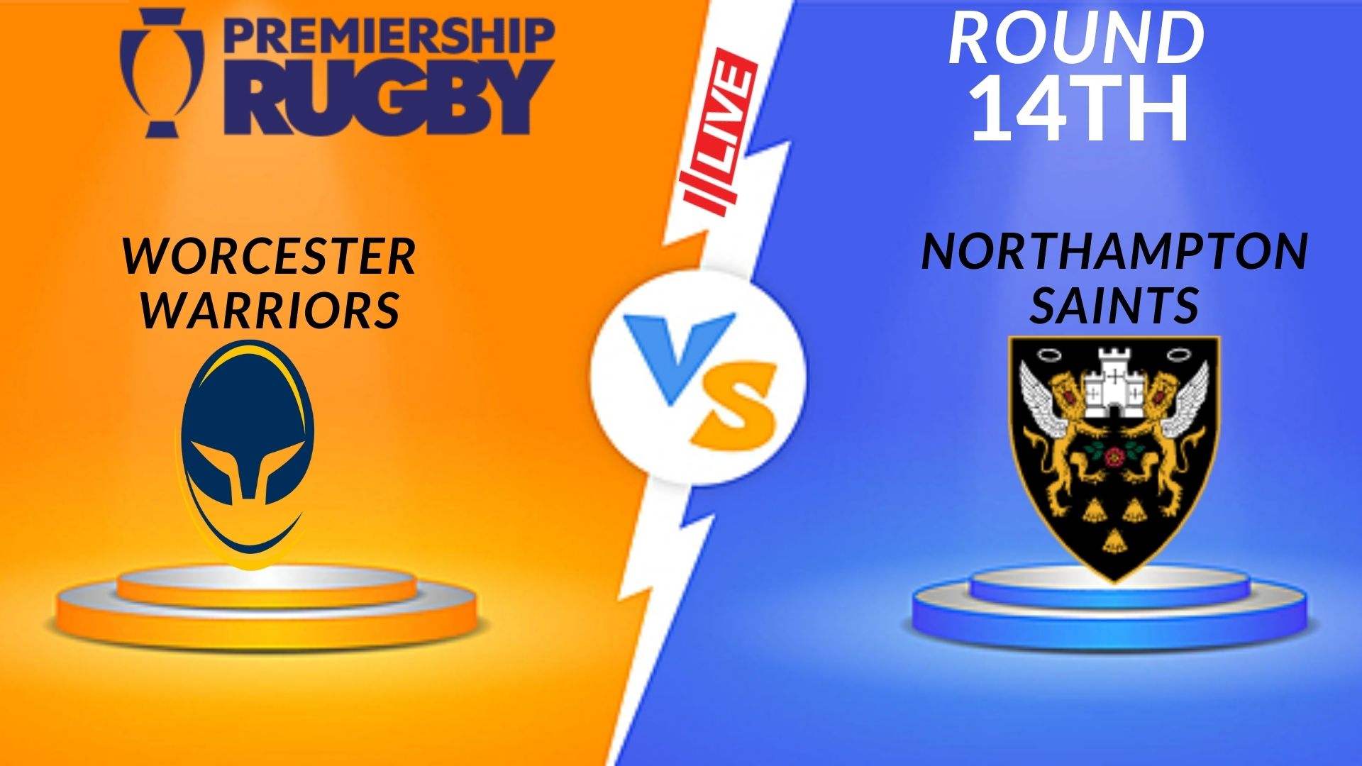 Worcester Warriors Vs Northampton Saints Live