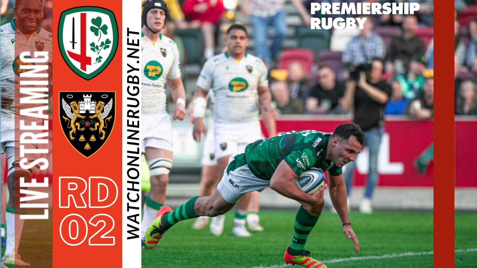 Watch Northampton Saints VS London Irish Live