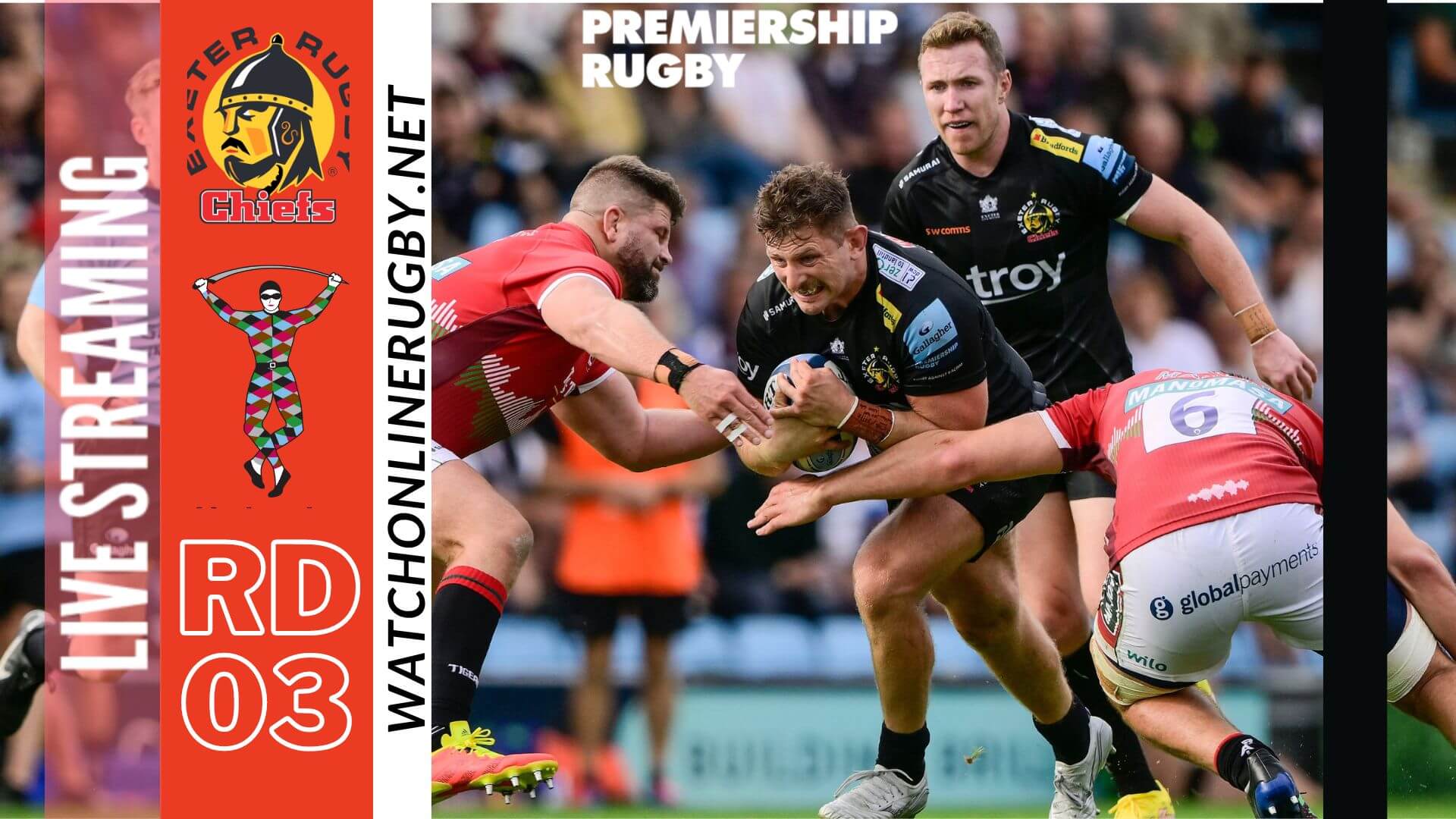 Watch Exeter Chiefs Vs Harlequins Live