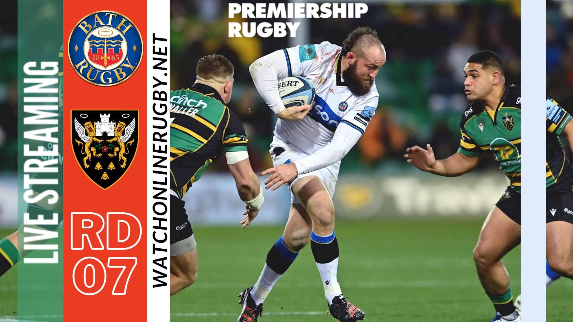 Watch Bath Rugby Vs Northampton Rugby Live