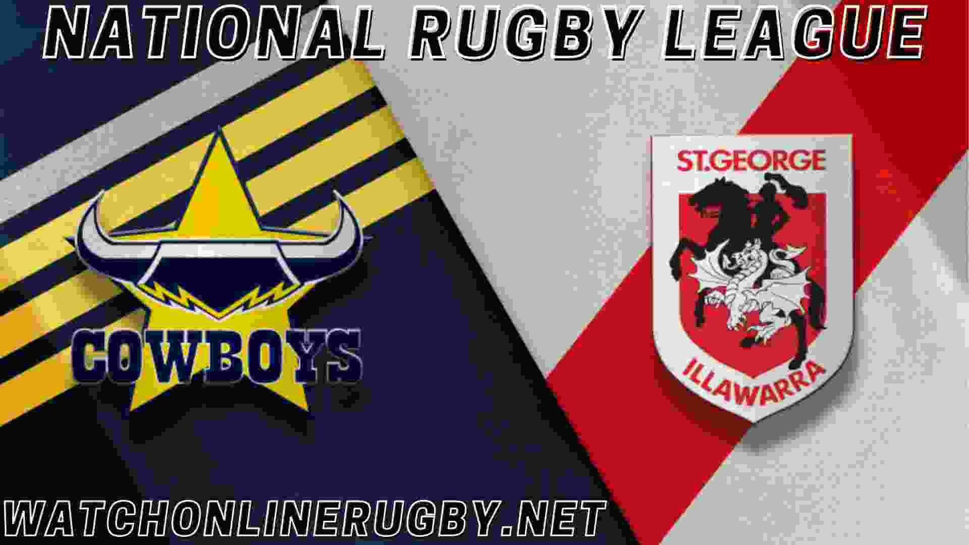 Watch Cowboys Vs Dragons NRL Live