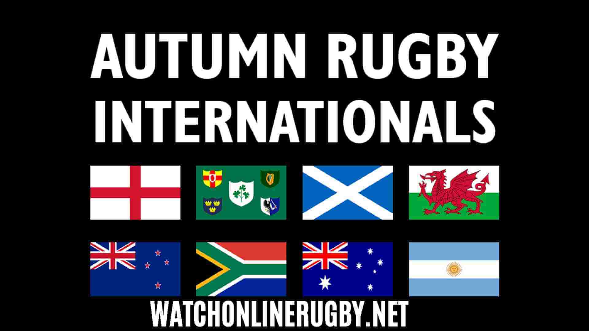 Autumn Nations Cup 2020 Schedule Live Stream