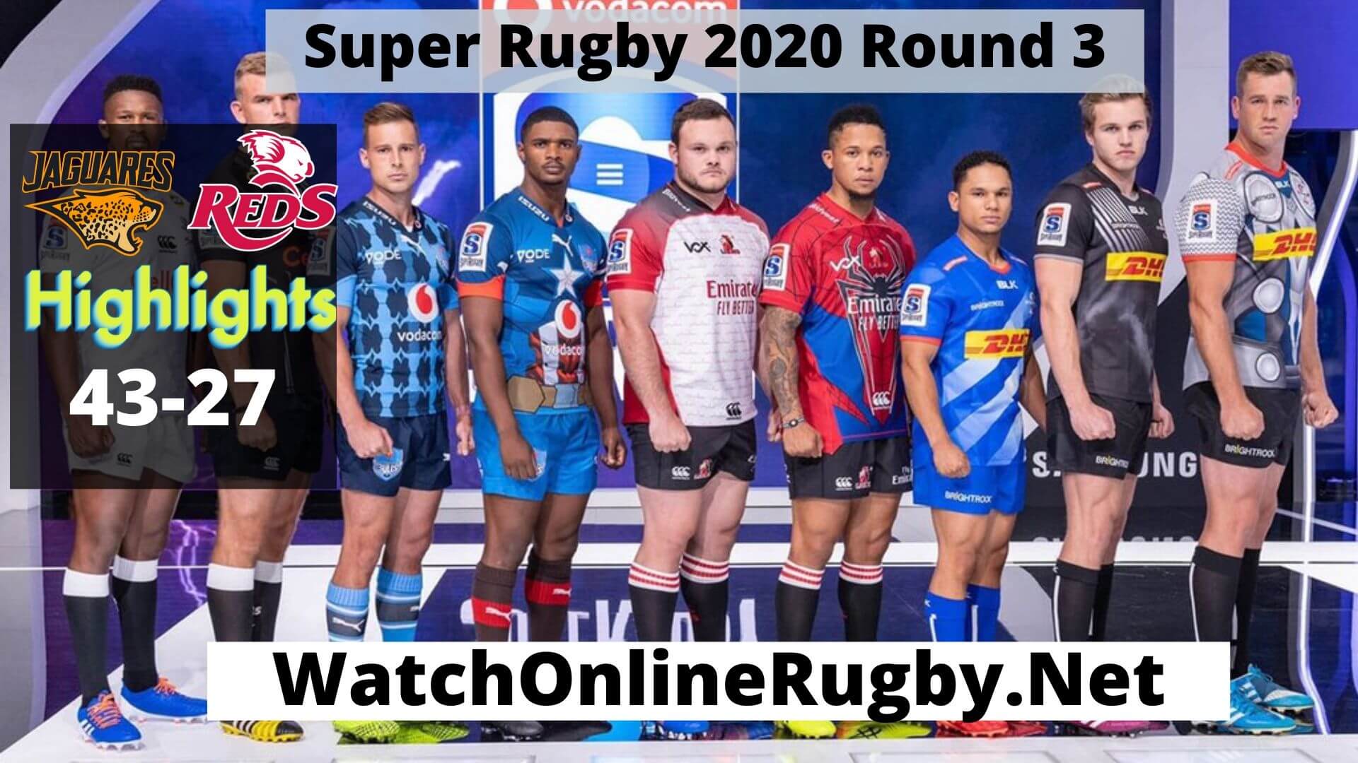 Jaguares Vs Reds Highlights 2020 Super Rugby Rd 3