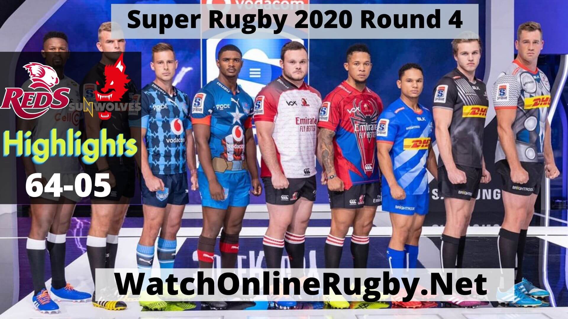 Reds Vs Sunwolves Highlights 2020 Super Rugby Rd 4