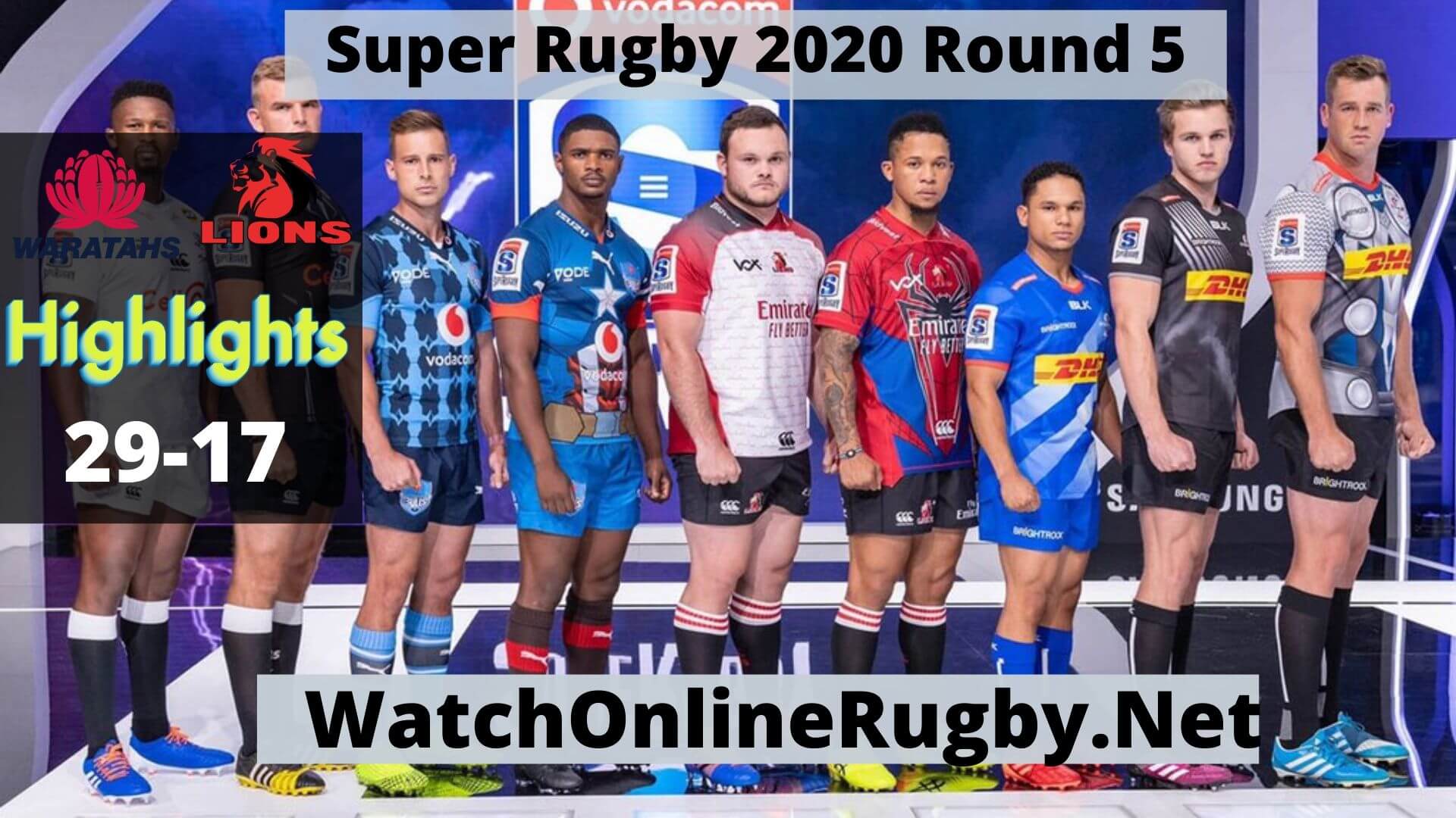 Waratahs Vs Lions Highlights 2020 Super Rugby Rd 5