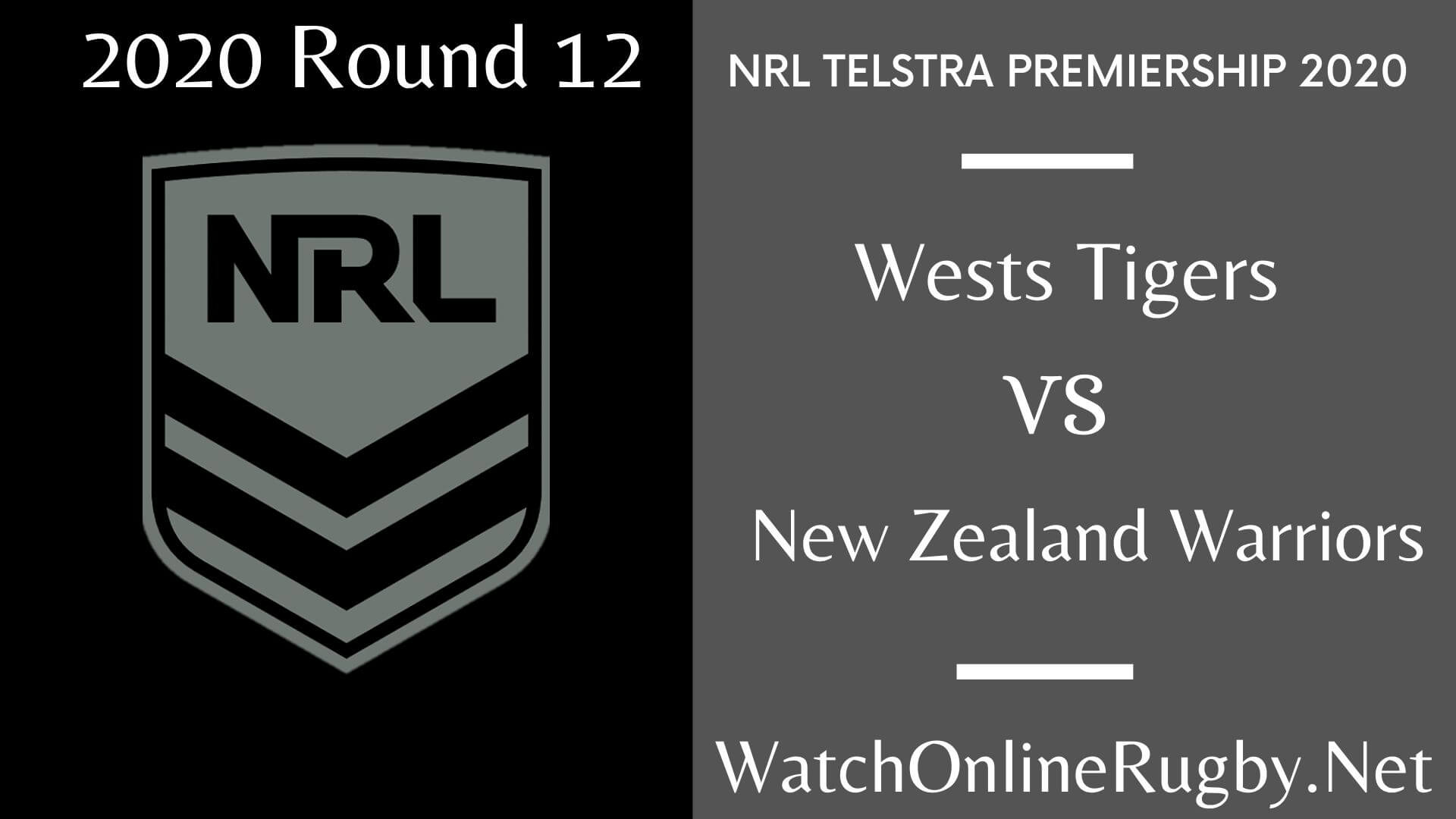 Wests Tigers Vs Warriors Highlights 2020 Round 12 Nrl Rugby