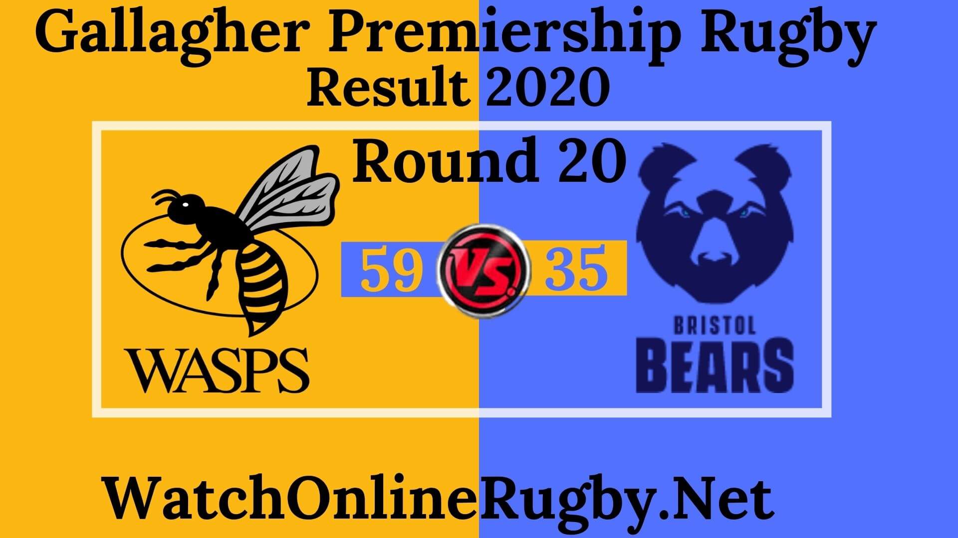 Wasps vs Bears Highlights 2020 Rd 20