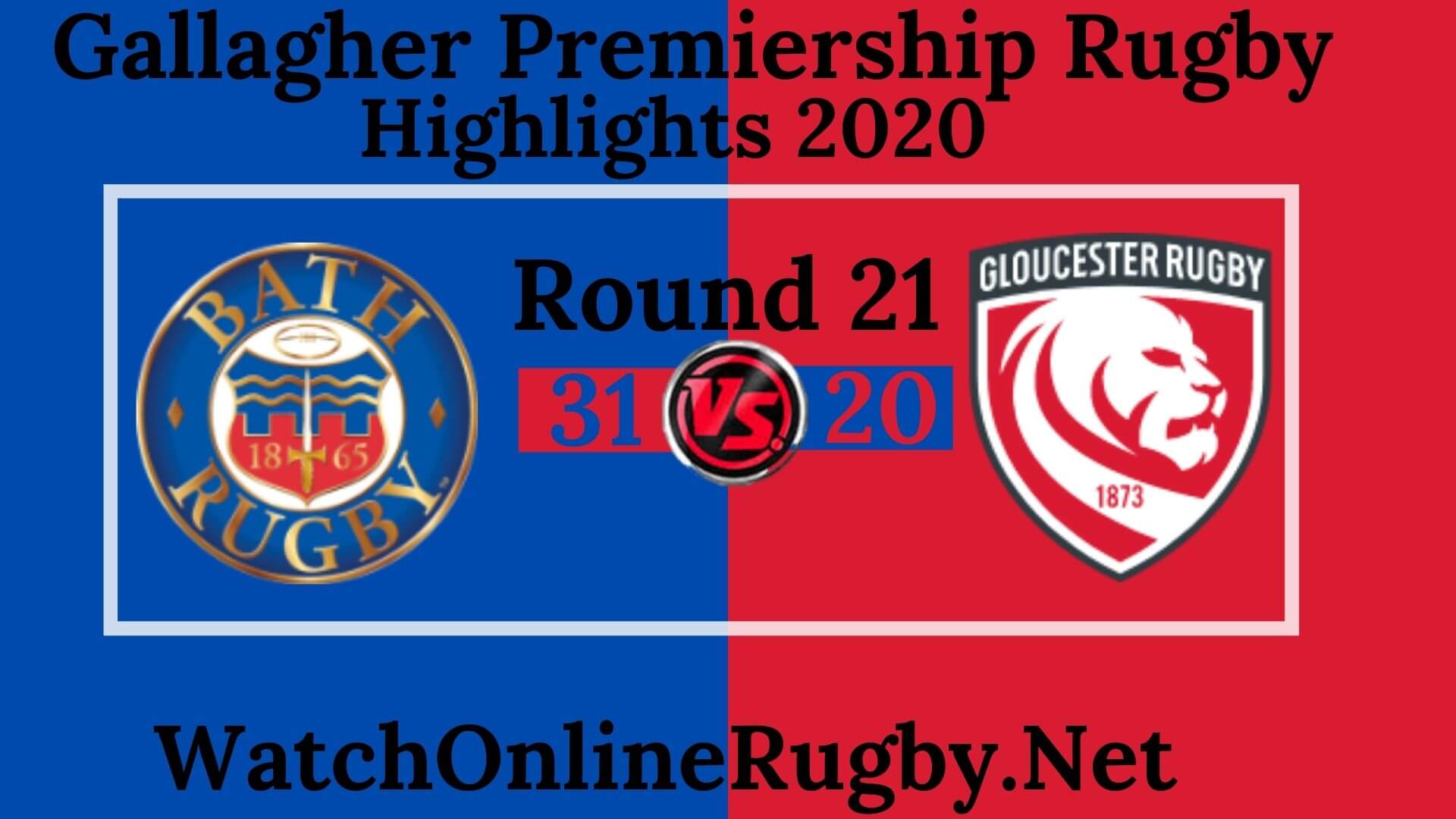 Bath Rugby vs Gloucester Highlights 2020 Rd 21