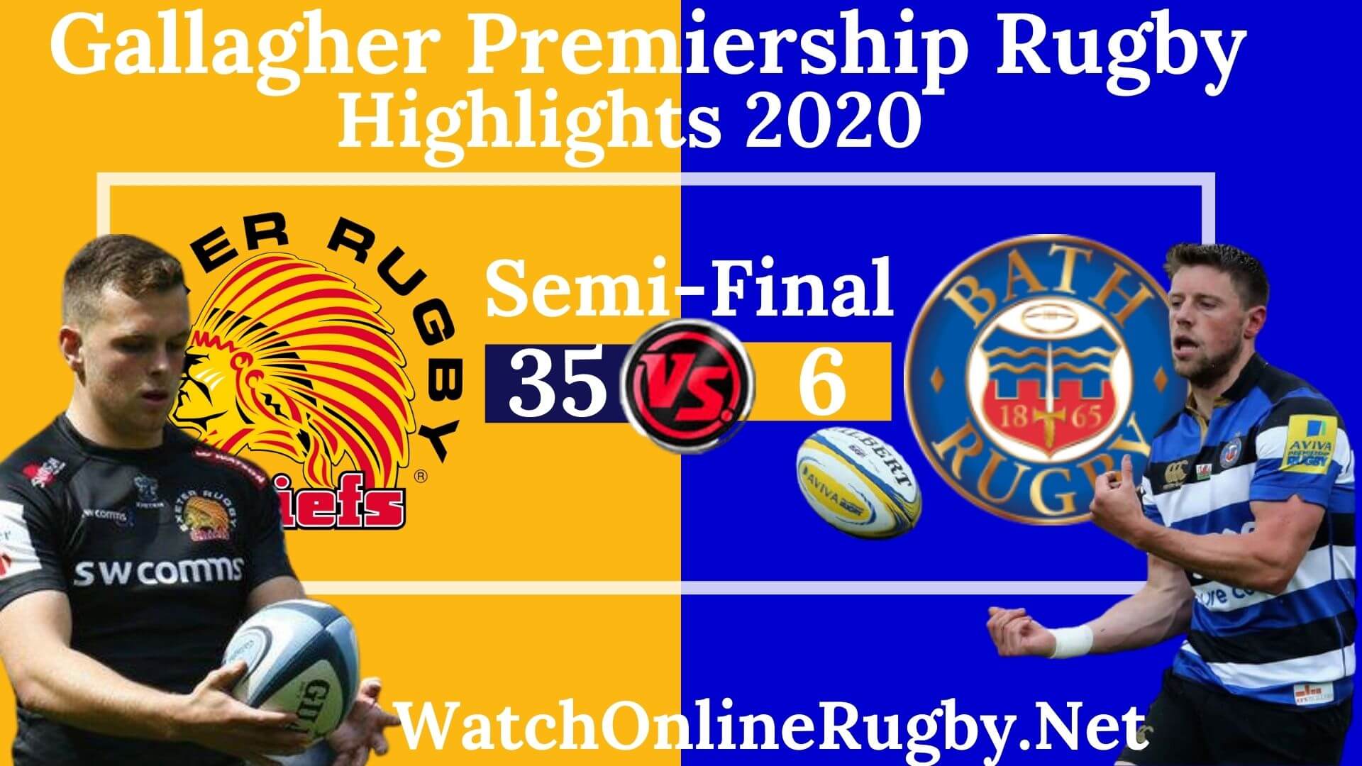 Exeter Chiefs Vs Bath Rugby Highlights 2020 Semi Final Premiership Rugby