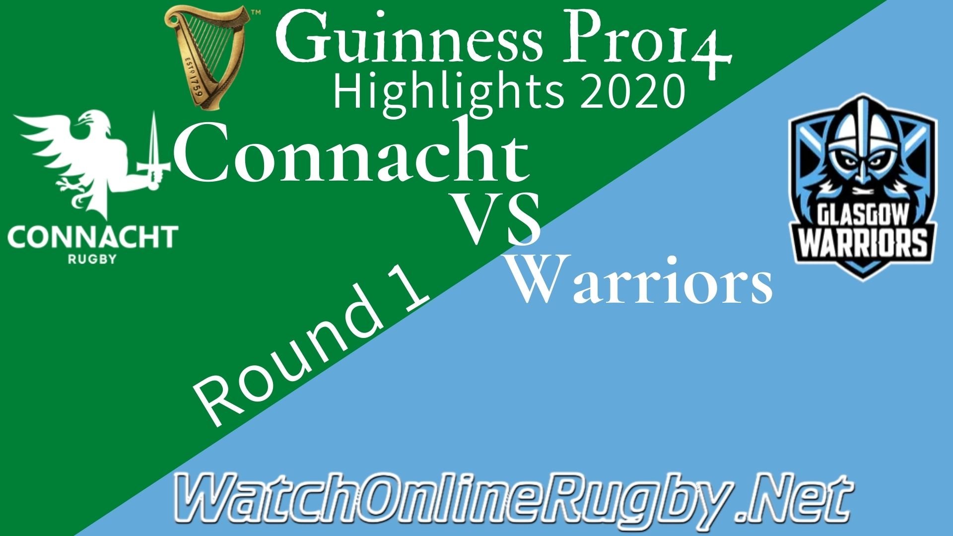 Connacht vs Glasgow Warriors RD 1 Highlights 2020