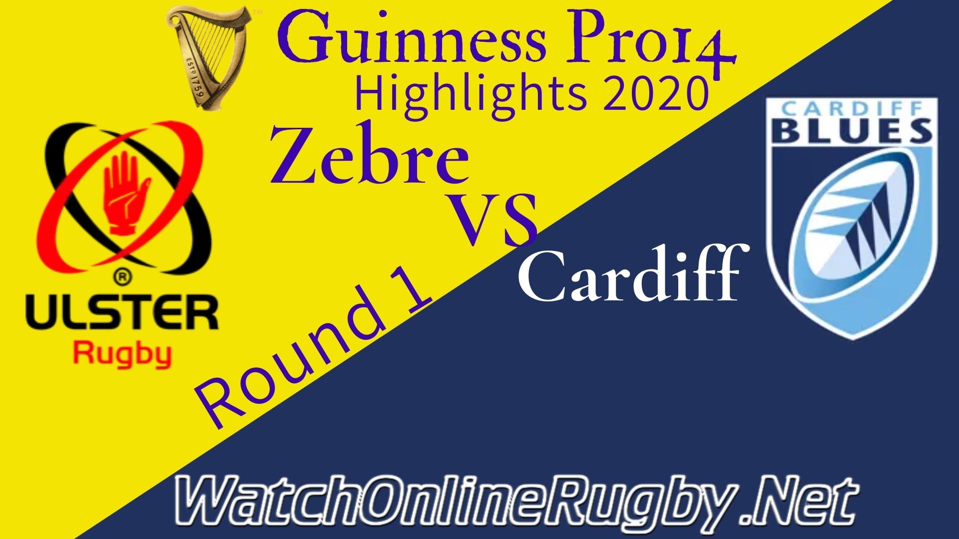 Zebre vs Cardiff Blues RD 1 Highlights 2020 