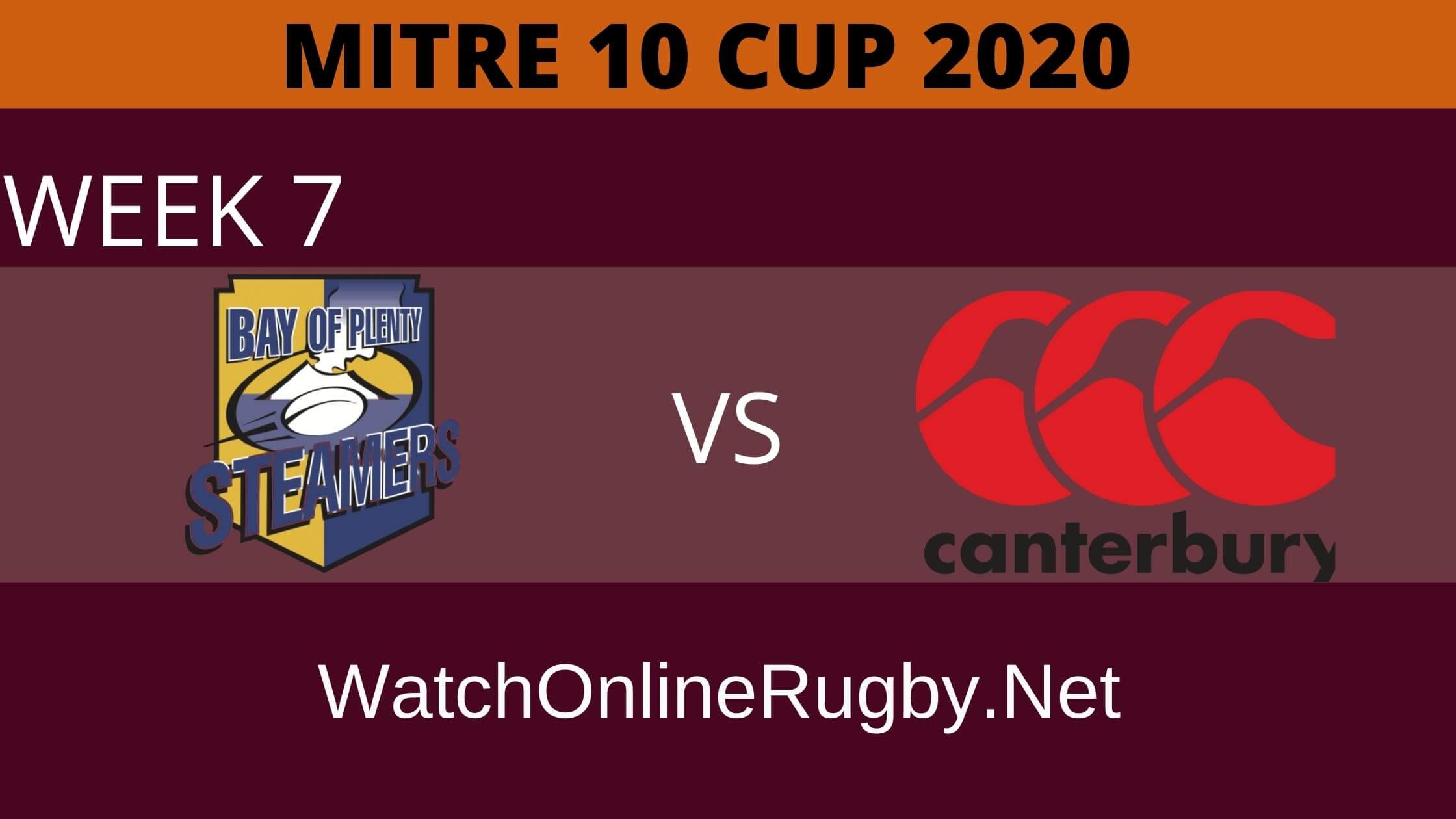 Bay of Plenty Vs Canterbury Mitre 10 Cup 2020 Week 7