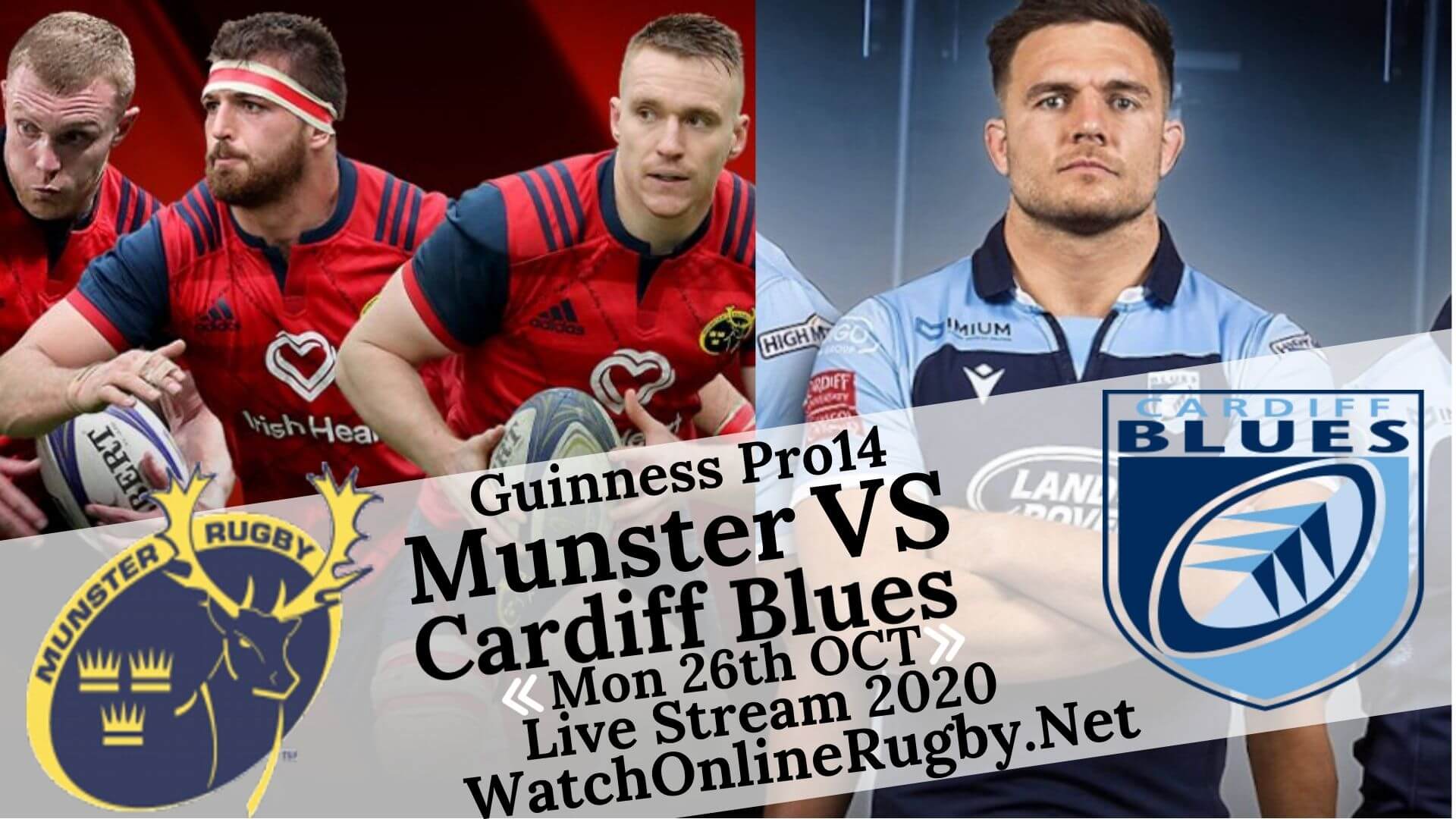 Munster Vs Cardiff Blues Guinness PRO14 2020