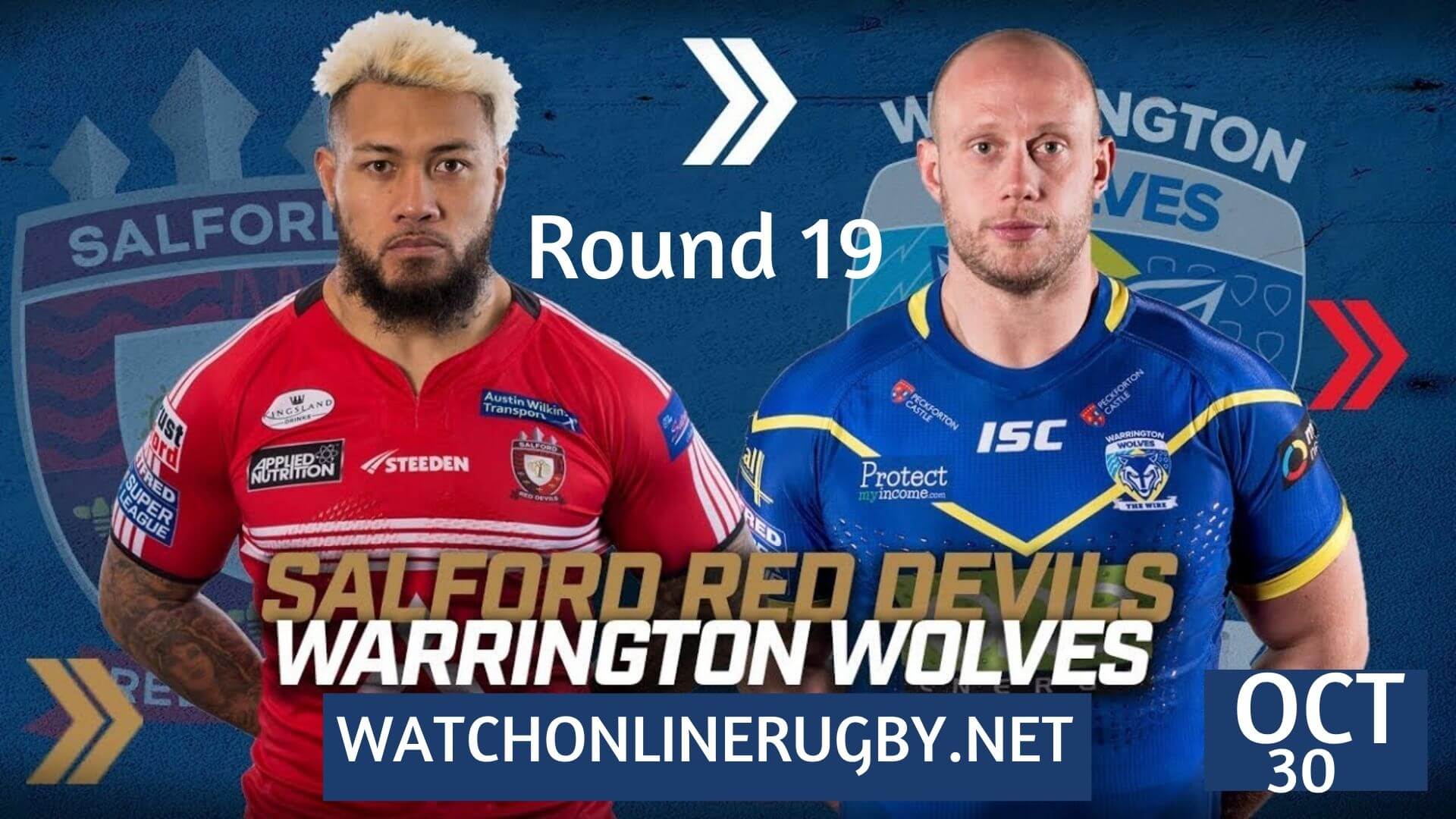 Warrington Wolves Vs Salford Red Devils Super League Rugby 2020 RD 19