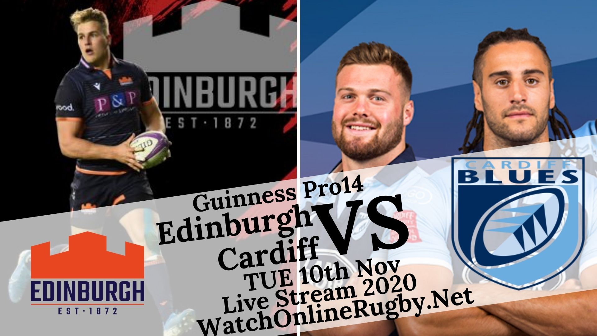 Edinburgh Vs Cardiff Blues Guinness Pro 14 2020