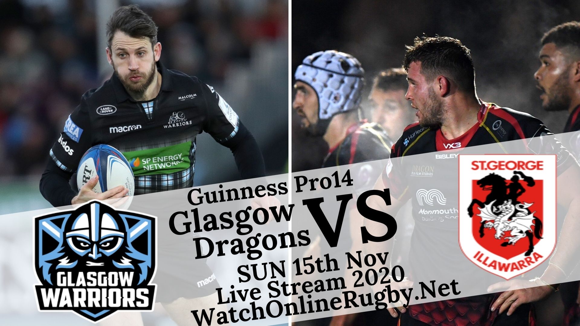 Glasgow Warriors vs Dragons Guinness PRO14 2020