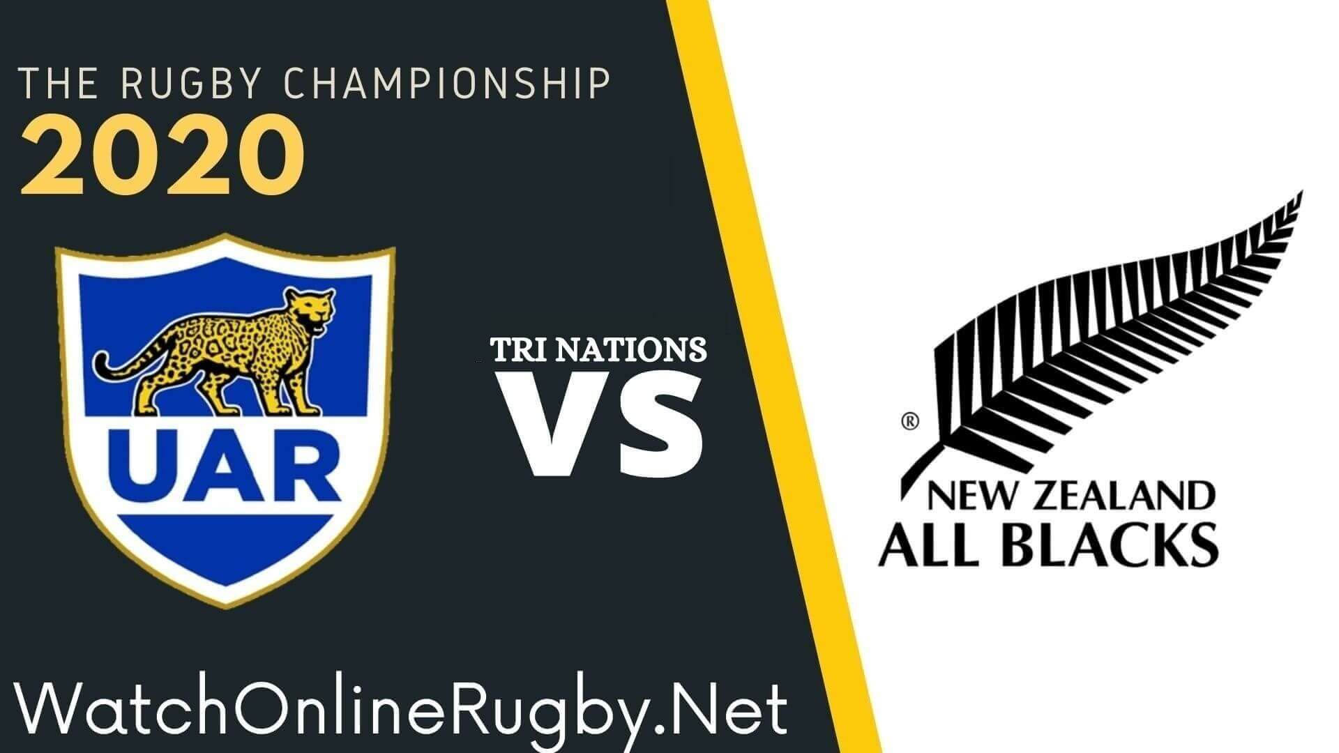 New Zealand Vs Argentina Rugby Championship 2020 Tri Nation