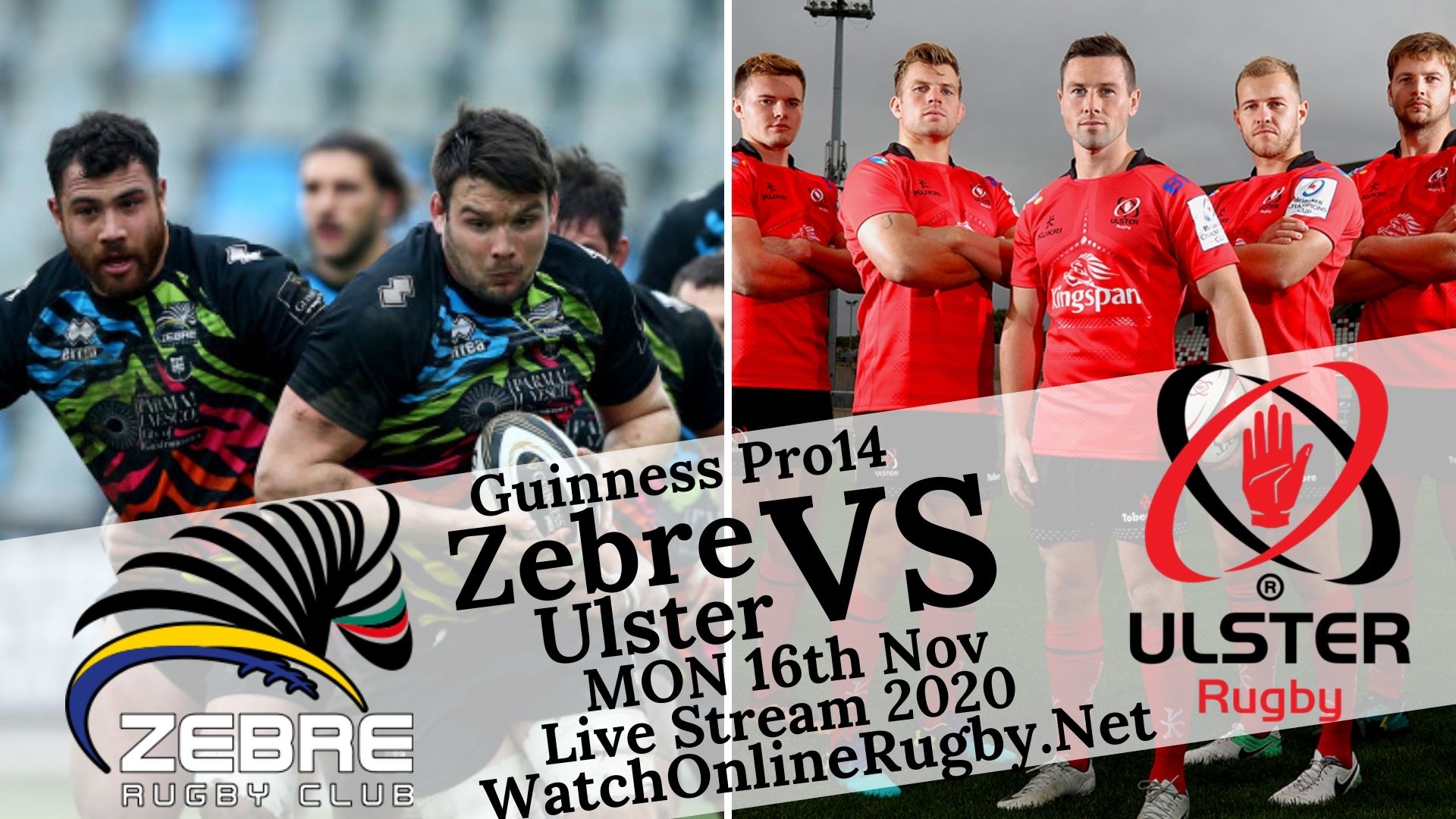 Zebre vs Ulster Guinness PRO14 2020