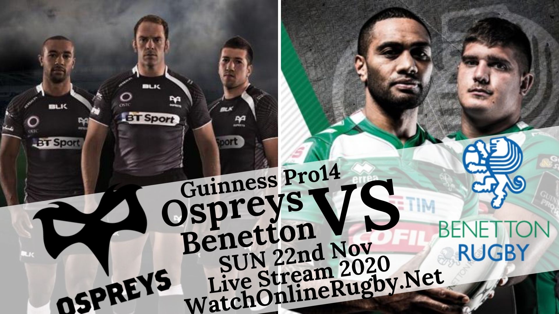 Ospreys vs Benetton Rugby Guinness PRO14 2020