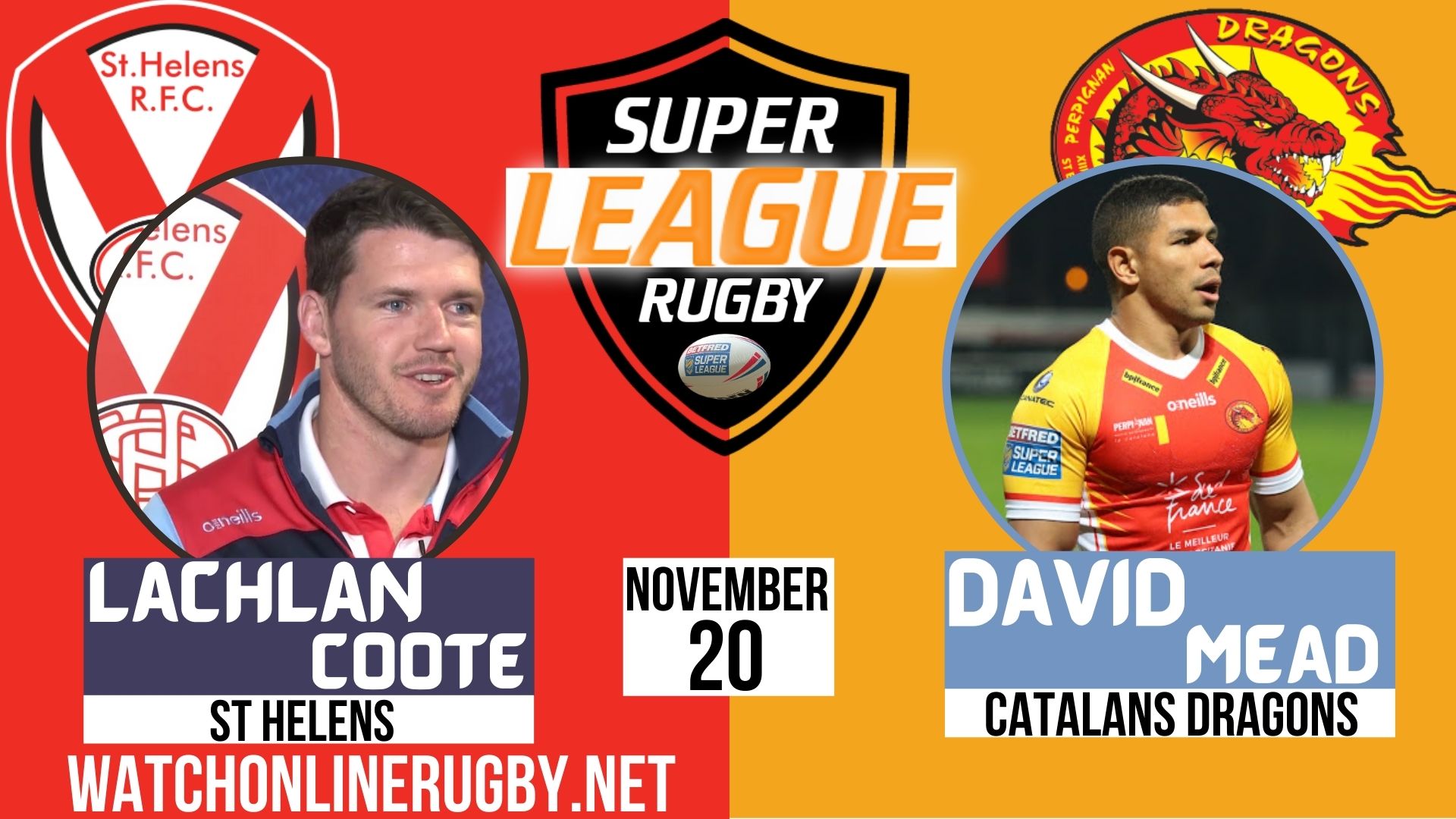 St Helens Vs Catalans Dragons Super League Rugby 2020 Semi Final
