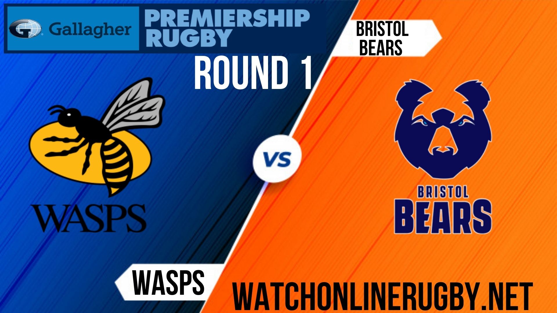 Wasps vs Bristol Bears Premiership Rugby 2020 RD 1