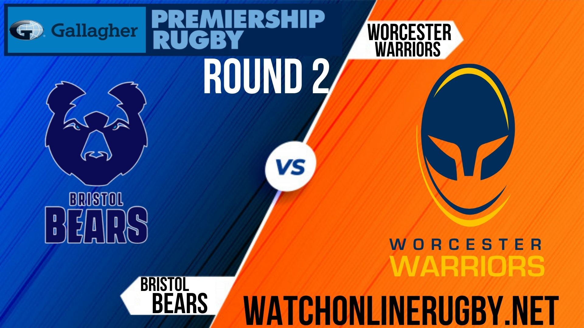 Bristol Bears vs Worcester Warriors Premiership Rugby 2020 RD 2