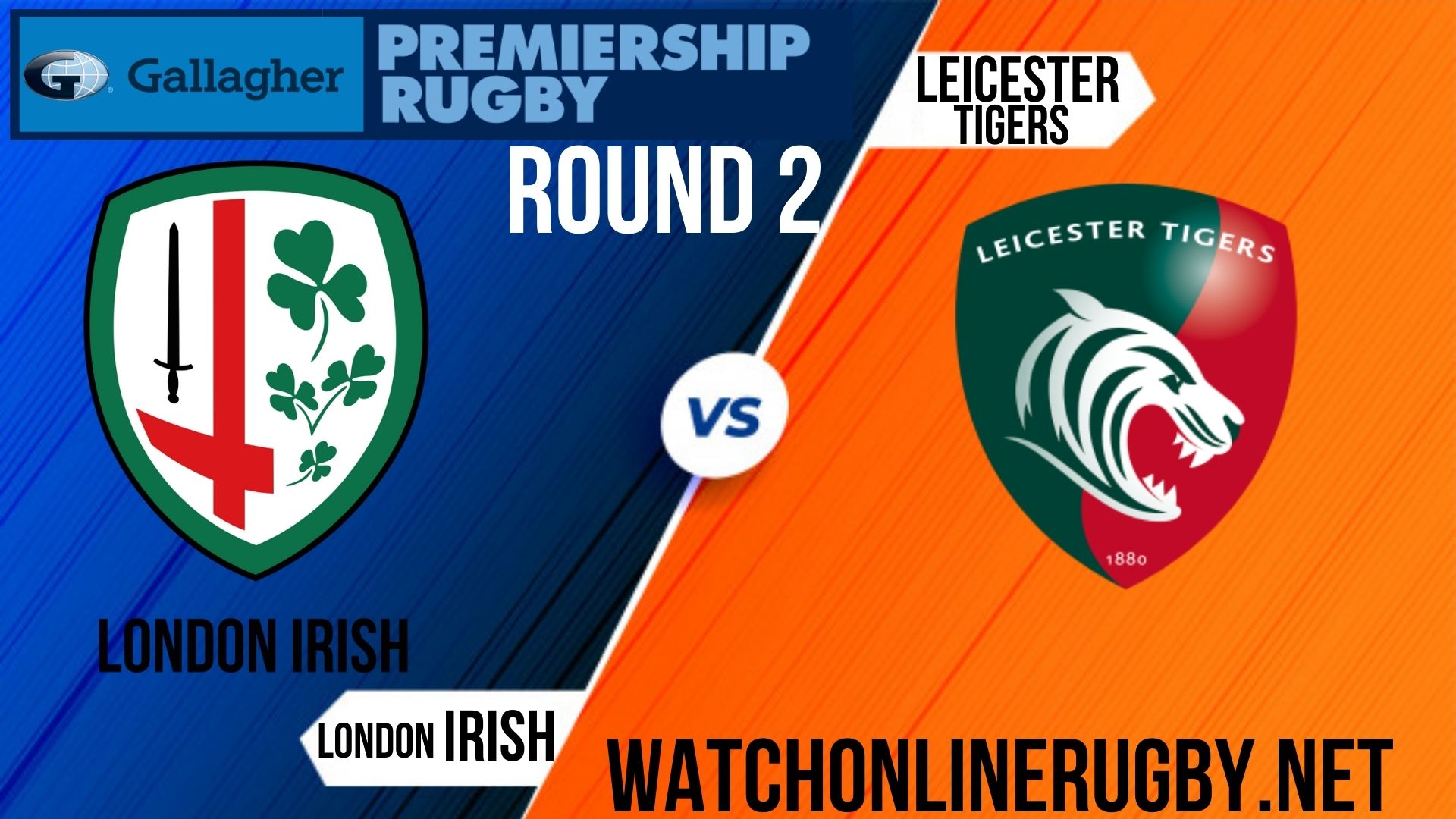 London Irish vs Leicester Tigers Premiership Rugby 2020 RD 2