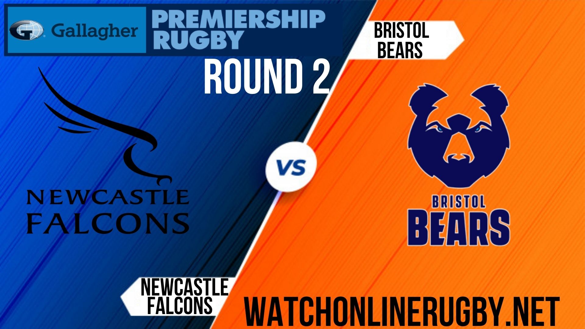 Newcastle Falcons vs Bristol Bears Premiership Rugby 2020 RD 2