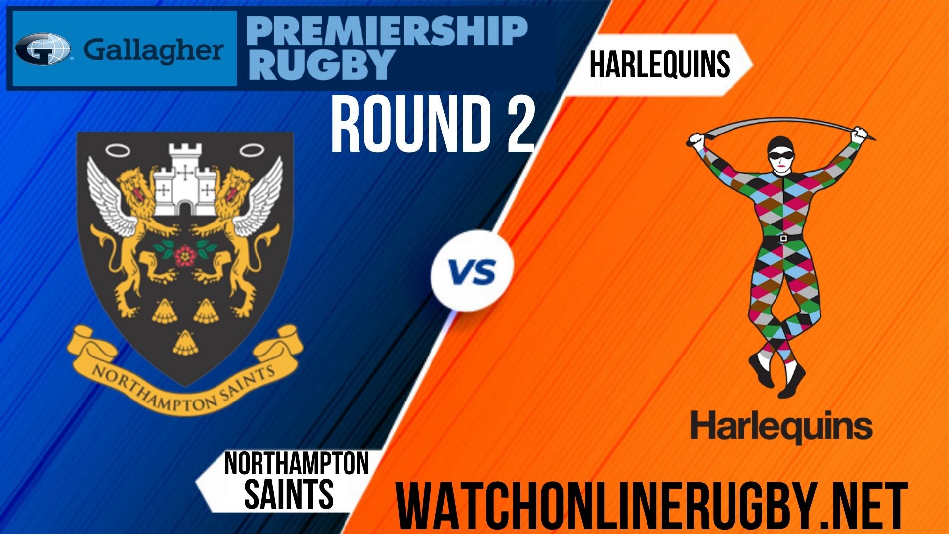 Northampton Saints vs Harlequins Premiership Rugby 2020 RD 2