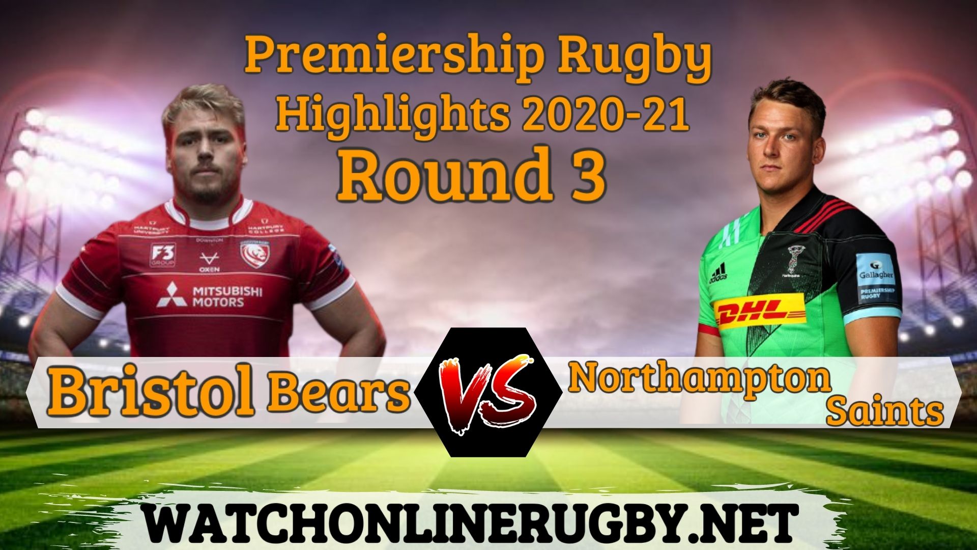 Bristol Bears Vs Northampton Saints Premiership Rugby 2020 RD 3