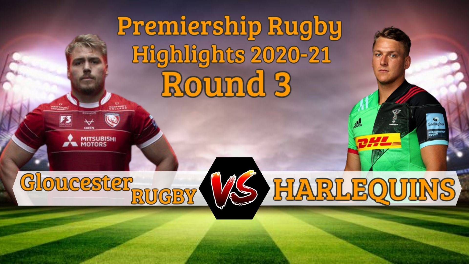 Gloucester Rugby Vs Harlequins Premiership Rugby 2020 RD 3