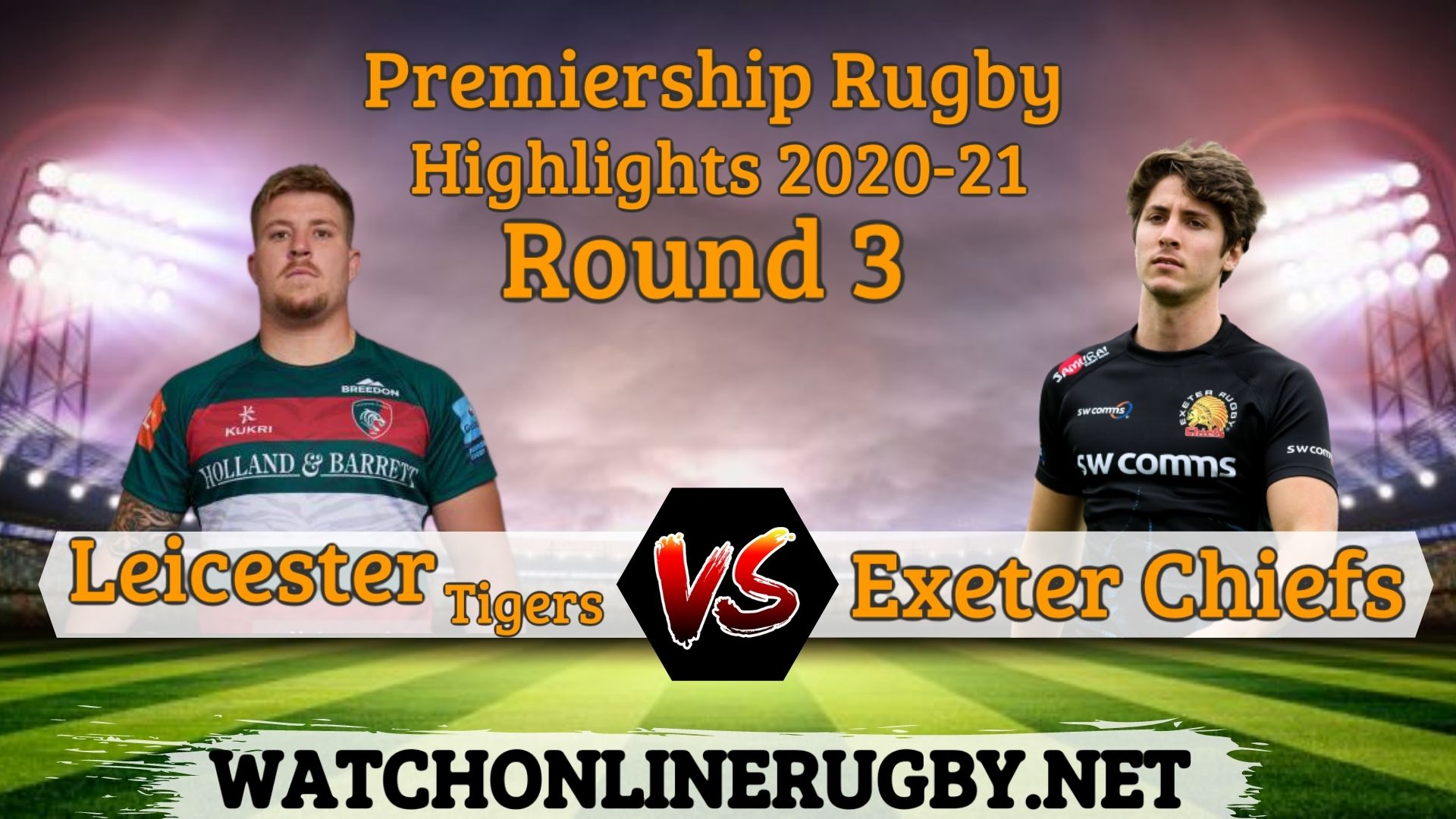 Leicester Tigers Vs Exeter Chiefs Premiership Rugby 2020 RD 3