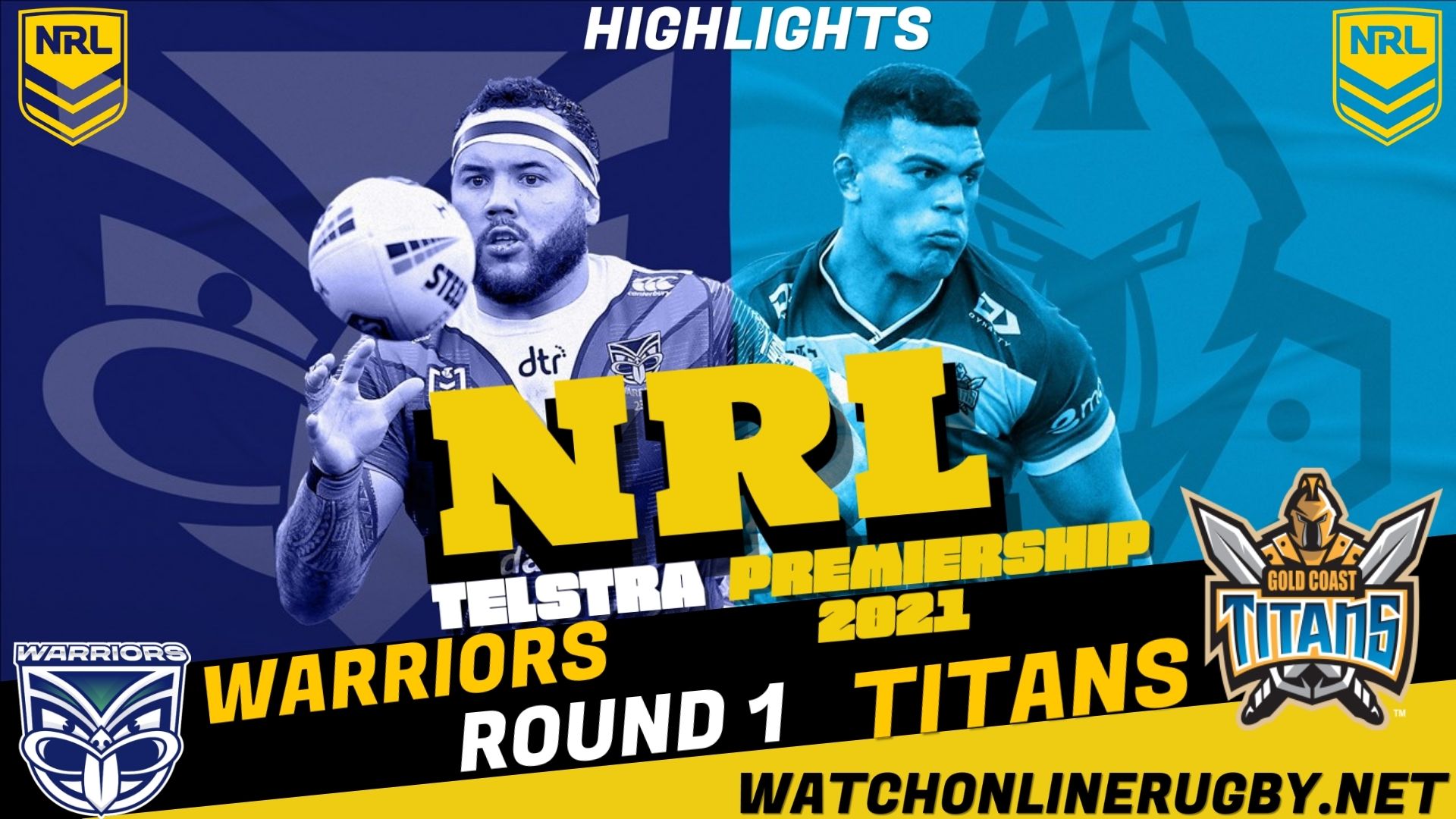 Warriors Vs Titans Highlights RD 1 NRL Rugby