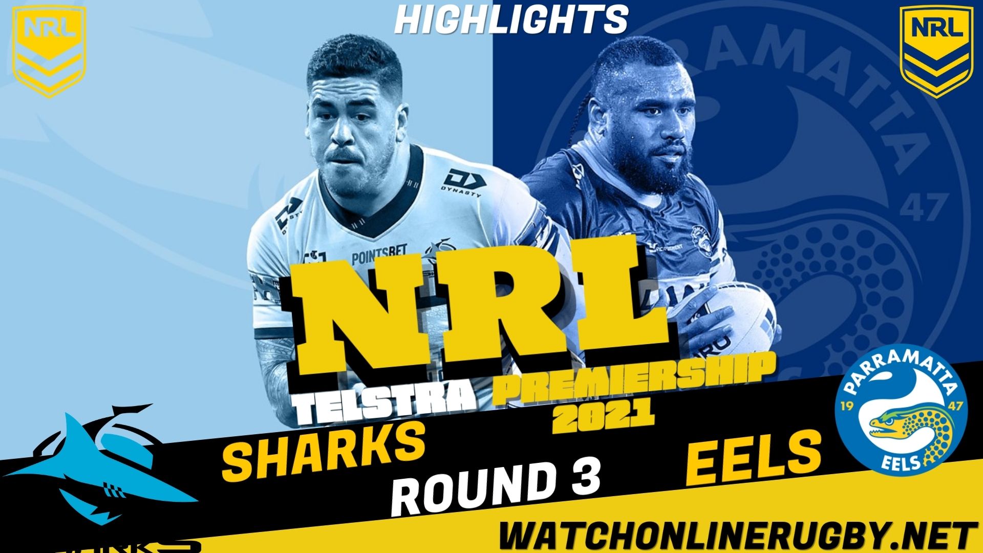 Eels Vs Sharks Highlights RD 3 NRL Rugby