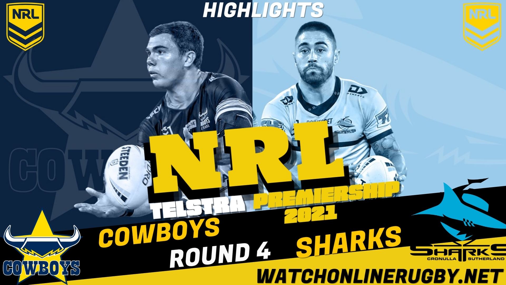 Sharks Vs Cowboys Highlights RD 4 NRL Rugby