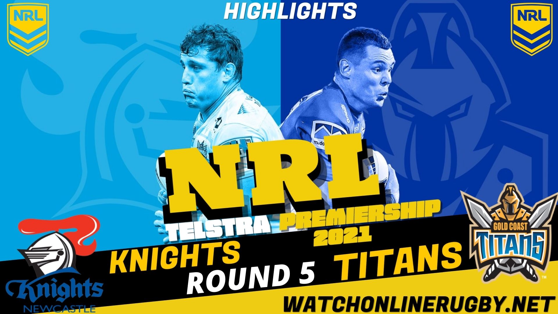 Titans Vs Knights Highlights RD 5 NRL Rugby