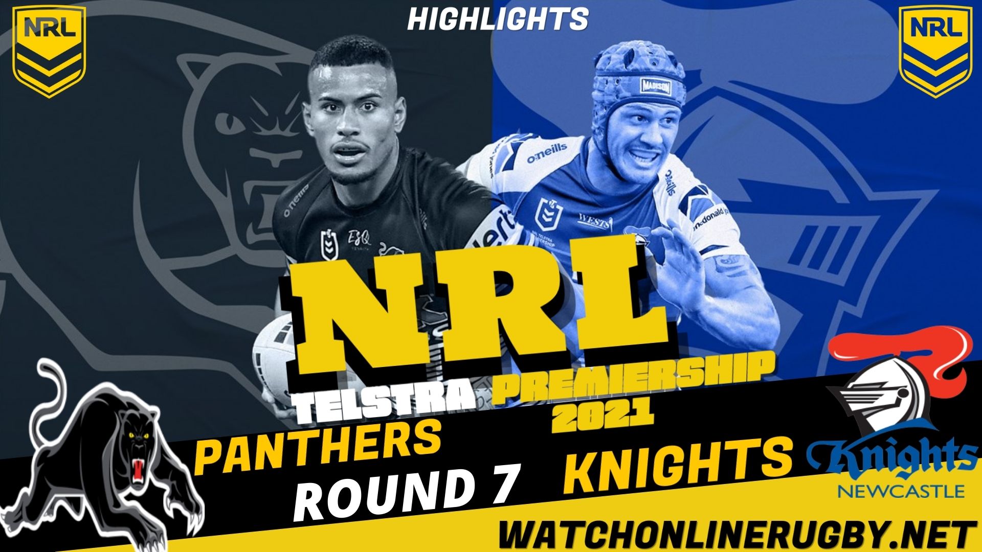 Panthers Vs Knights Highlights RD 7 NRL Rugby
