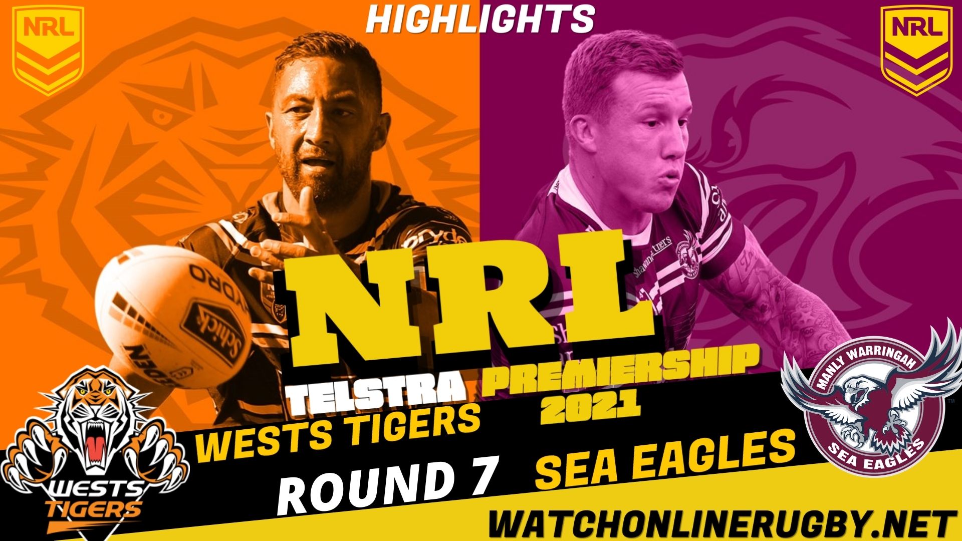 Wests Tigers Vs Sea Eagles Highlights RD 7 NRL Rugby