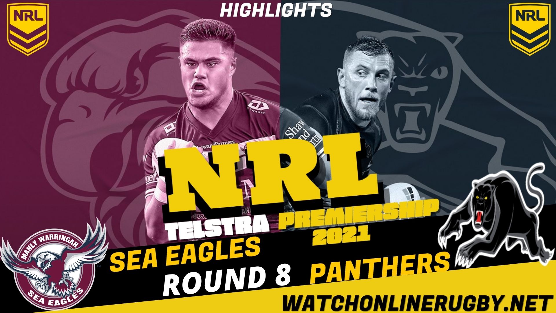 Panthers Vs Sea Eagles Highlights RD 8 NRL Rugby