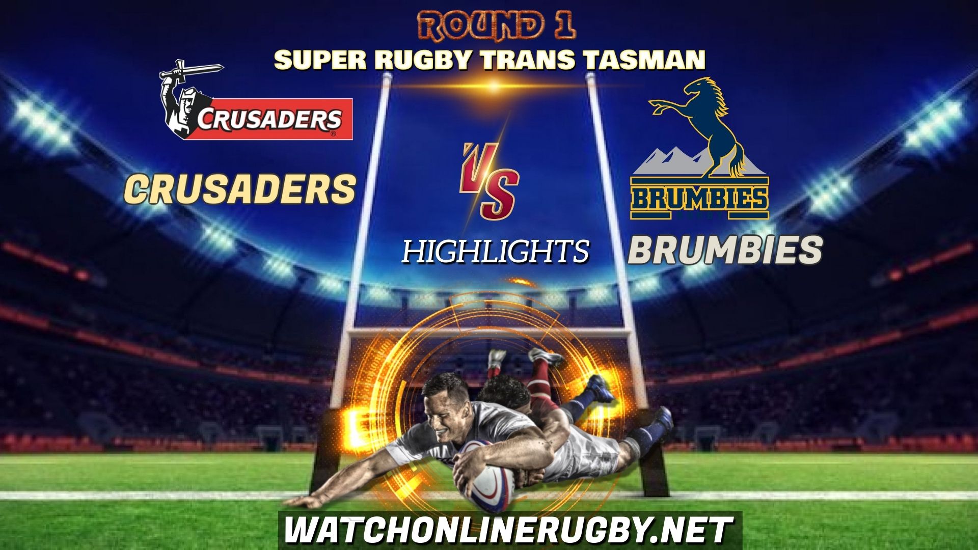Crusaders Vs Brumbies Super Rugby Trans Tasman 2021 RD 1