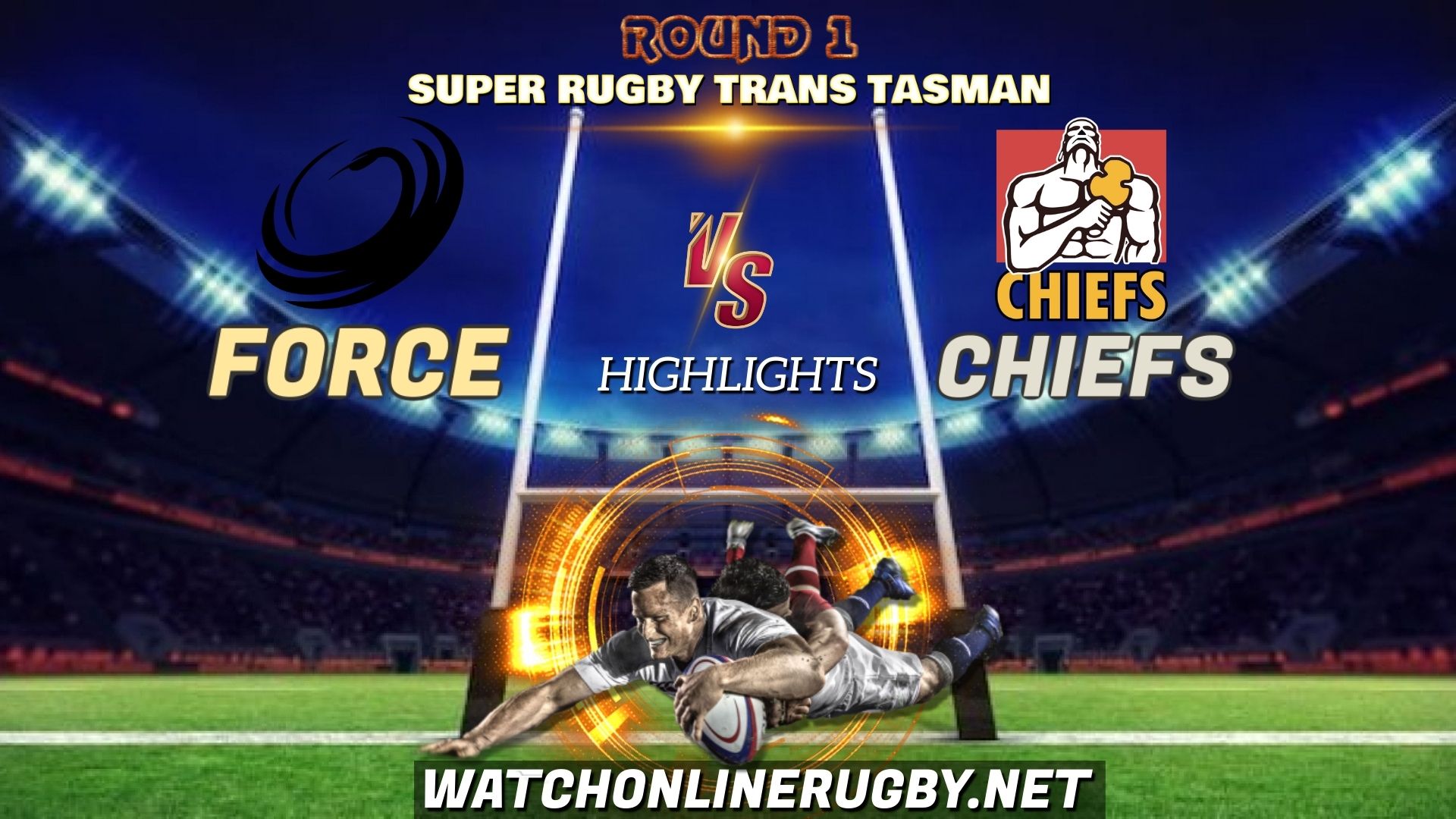 Force Vs Chiefs Super Rugby Trans Tasman 2021 RD 1