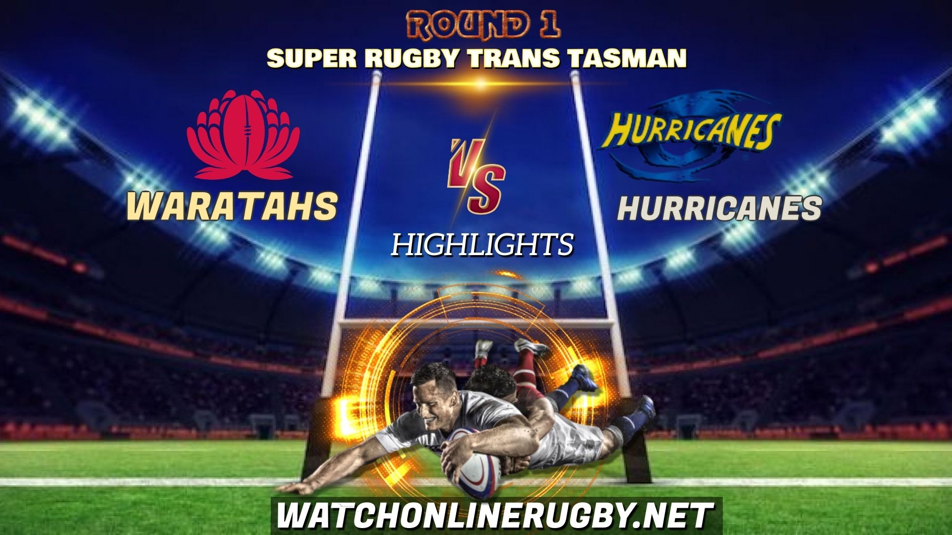 Waratahs Vs Hurricanes Super Rugby Trans Tasman 2021 RD 1