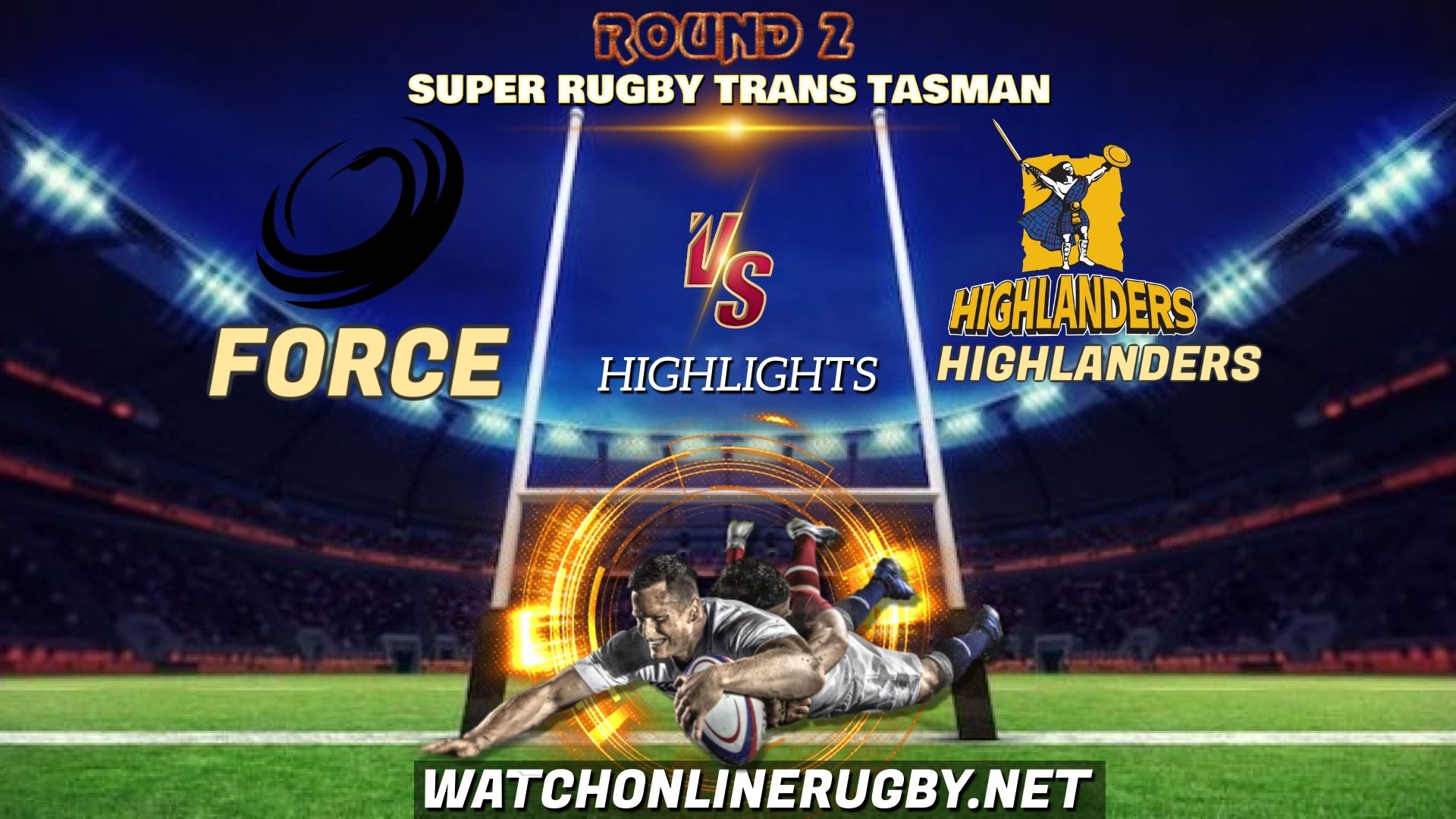 Force Vs Highlanders Super Rugby Trans Tasman 2021 RD 2