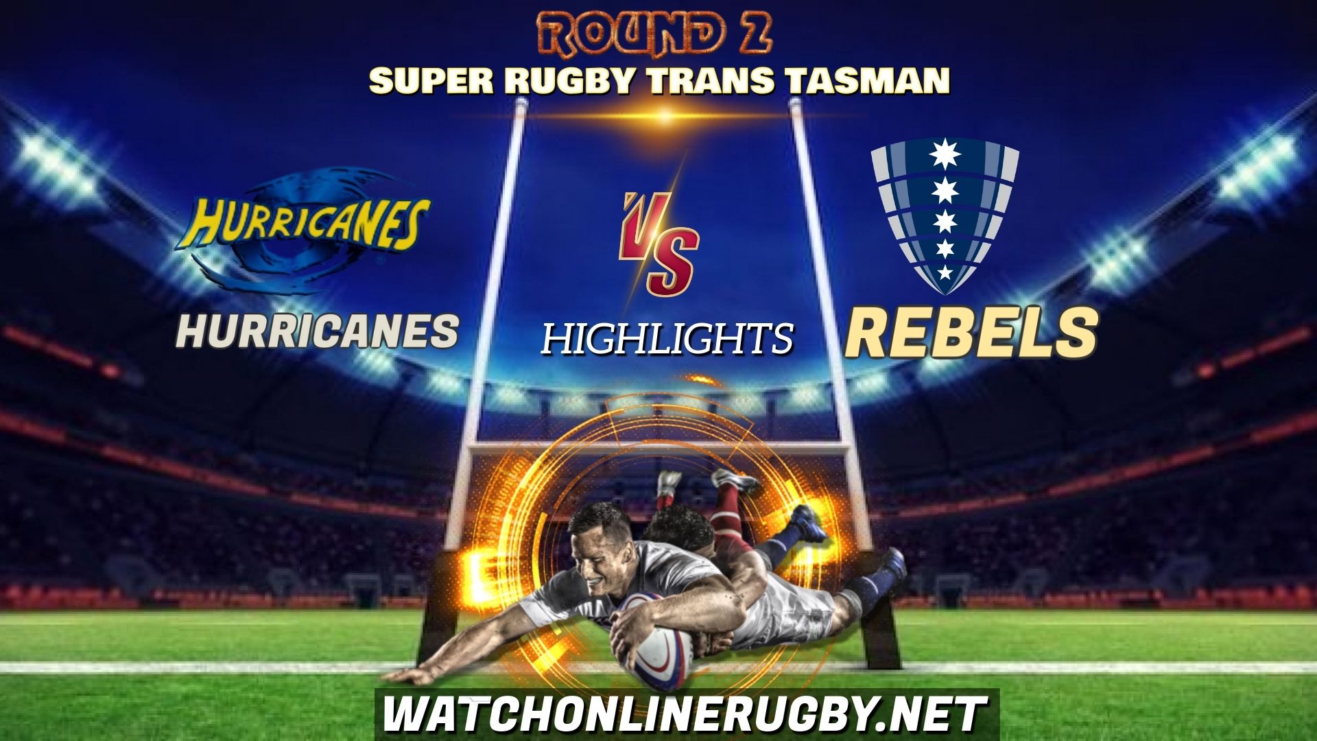 Hurricanes Vs Rebels Super Rugby Trans Tasman 2021 RD 2