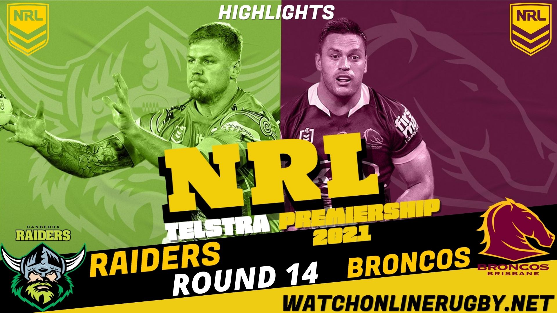 Raiders Vs Broncos Highlights RD 14 NRL Rugby